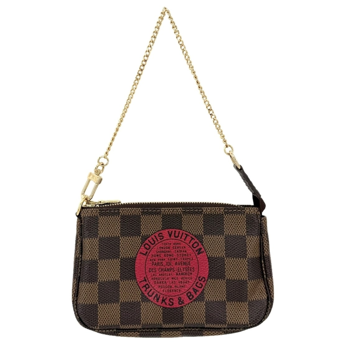 Louis Vuitton Mini Pochette Accessoires T&B Accessory Pouch for Women, N58011, Damier Canvas, Brown,: --- Catalog ---Category: SizeSize (HxWxD): 10cm x 15cm x 3cm / 3.93'' x 5.9'' x 1.18''Category: DesignType: PouchColor: Brown, WhiteGender: WomenMaterial: Damier Canvas Category: GeneralMPN: N58011Bra