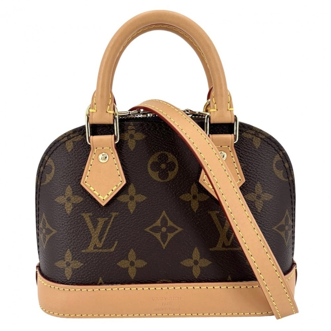 Louis Vuitton Women's Monogram Nano Alma Handbag/Shoulder Bag, Small Mini LOUIS VUITTON M82717,: --- Catalog ---Category: SizeSize (HxWxD): 12cm x 18cm x 8cm / 4.72'' x 7.08'' x 3.14''Category: DesignType: Handbag, Shoulder bagColor: Brown, MonogramGender: WomenMaterial: Monogram Category: Genera