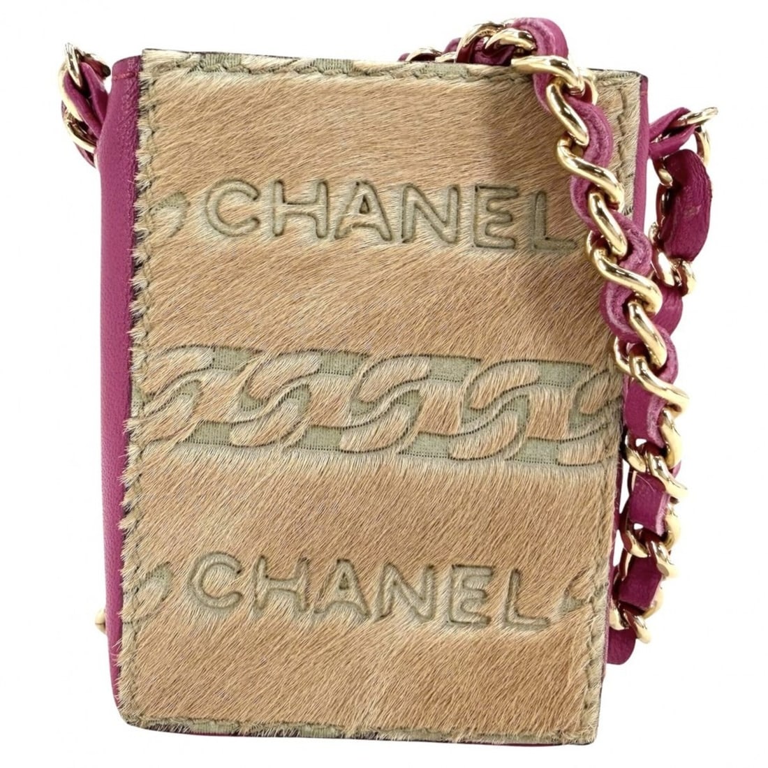 Chanel women's accessories: chain shoulder bag, cigarette case, pouch, mini CHANEL calfskin leather,: --- Catalog ---Category: SizeSize (HxWxD): 8cm x 6cm x 2.5cm / 3.14'' x 2.36'' x 0.98''Category: DesignType: PouchColor: Beige, Beige gold, Pink beigeGender: WomenMaterial: Leather Category: GeneralBr