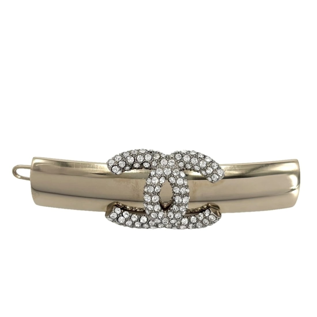 Chanel Hair Accessory for Women, Barrette, Clip, Coco Mark, Fashion Item, CHANEL GP Rhinestone B21C, (1 of 9)
