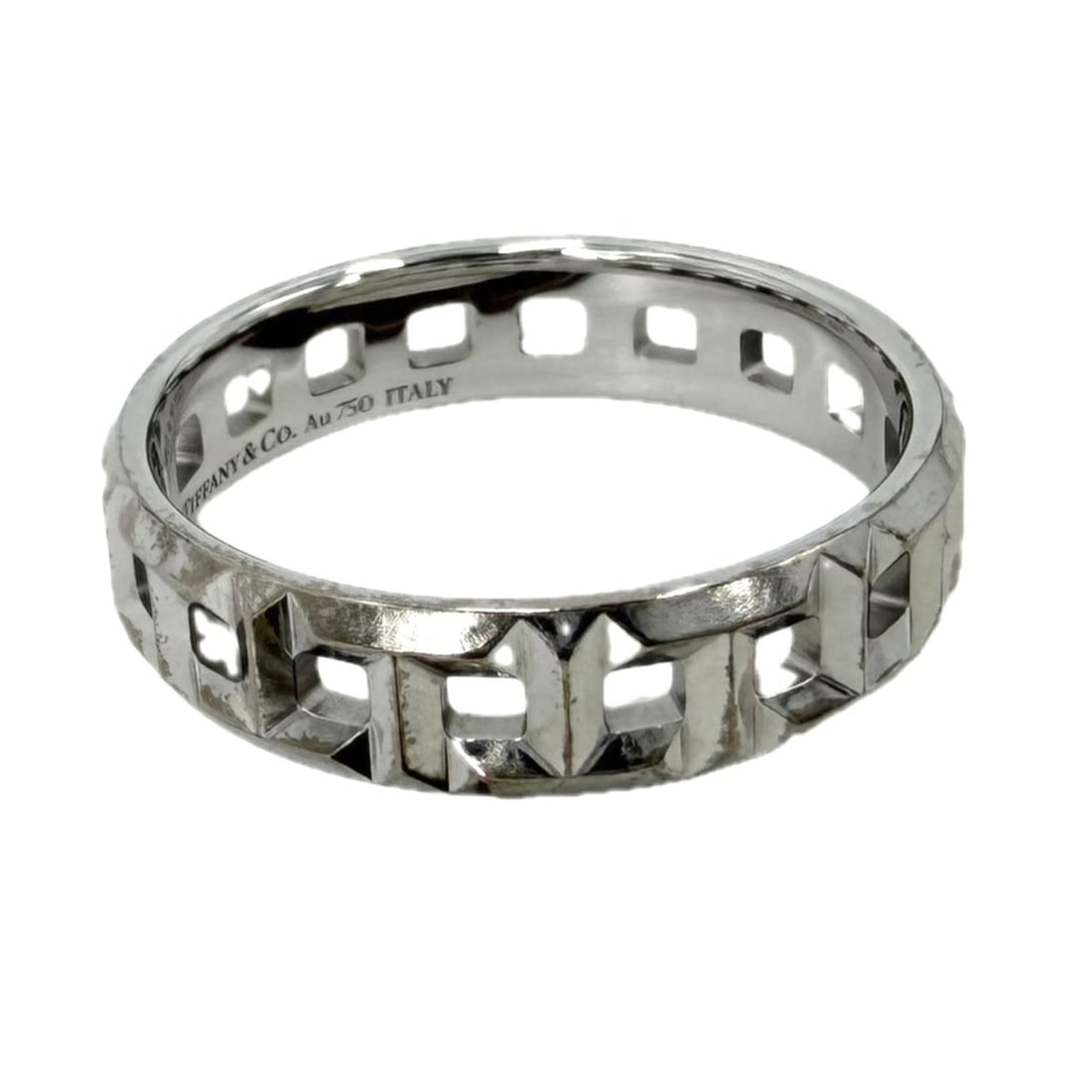 Tiffany & Co. Women's T True Narrow Ring, Jewelry Accessory, Au750 18K White Gold, Approx. 6.2g: --- Catalog ---Category: SizeJP Size: 22.5US Size: 10.5Category: DesignColor: WhiteGender: WomenMaterial: White gold (18K)Category: GeneralBrand: Tiffany--- Item List ---Section: ConditionRanking: Ran