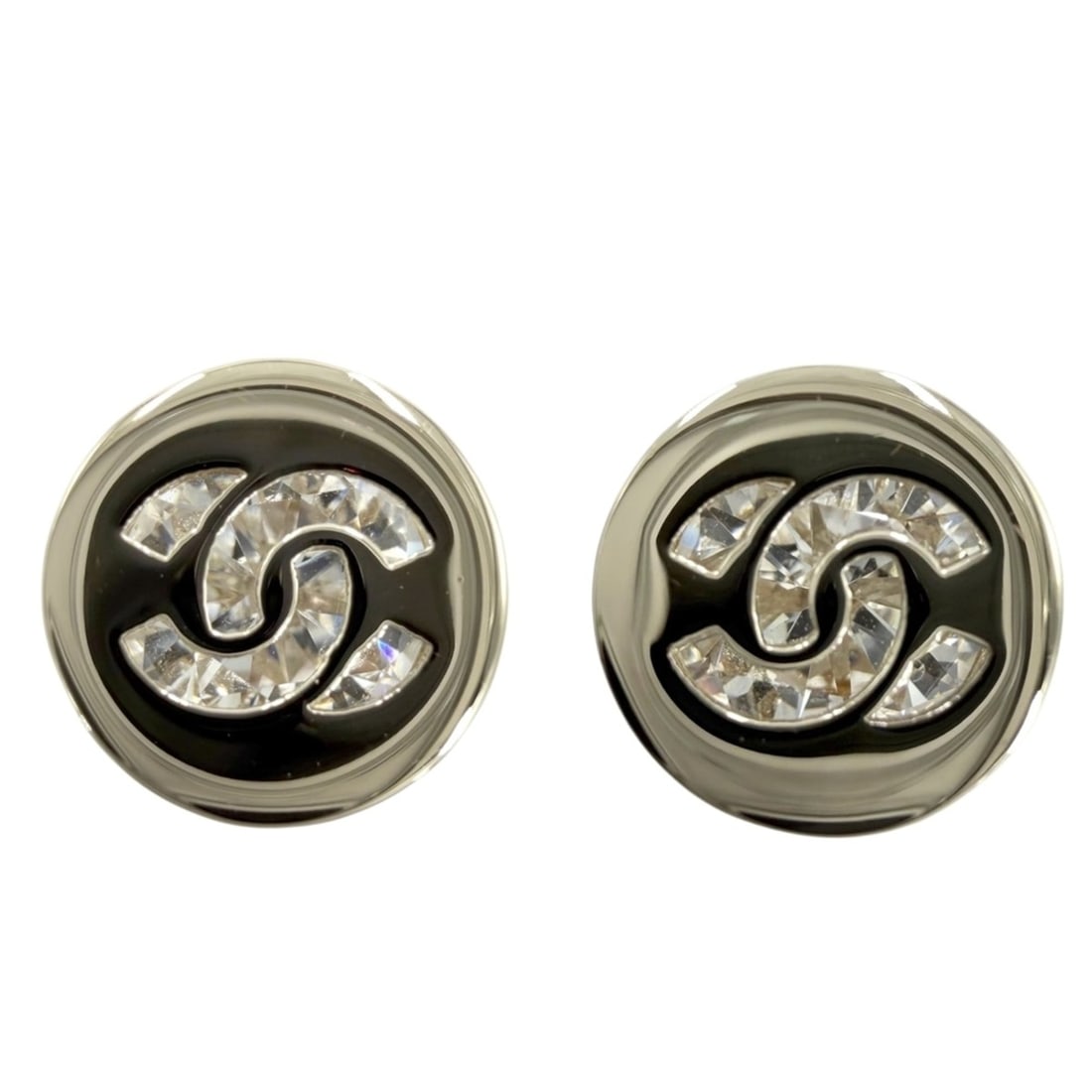Chanel Earrings for Women, Coco Mark Design, Brass, Rhinestone, ABE107B17803 B26V, Approx. 2.9g,: --- Catalog ---Category: SizeSize (HxWxD): 8.00mm x 8.00mm x 4.00mm / 0.31'' x 0.31'' x 0.16''Category: DesignColor: WhiteGender: WomenMaterial: Brass, RhinestoneCategory: GeneralMPN: ABE107B17803Bran