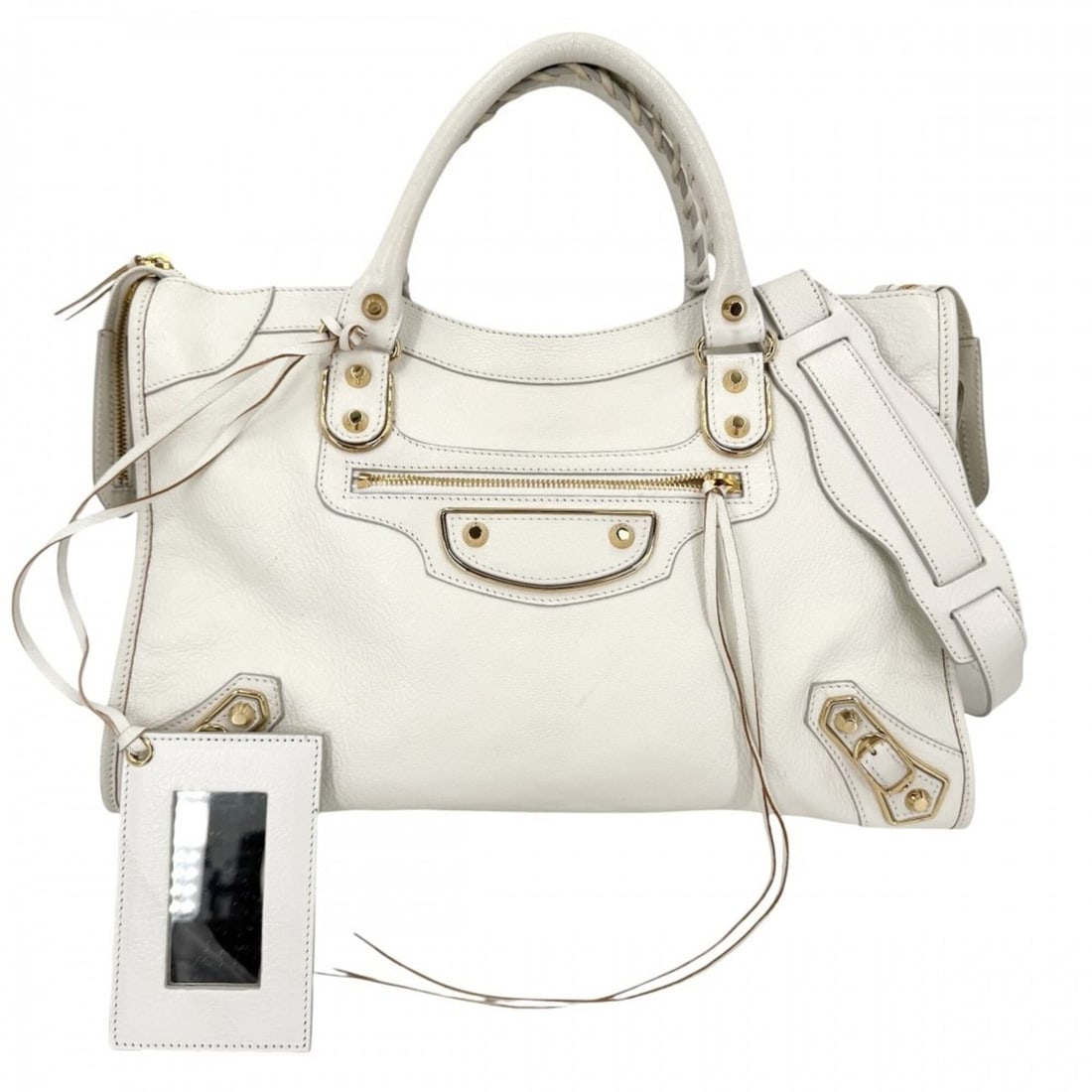 Balenciaga Women's Classic Metallic Edge Handbag Shoulder Bag Crossbody BALENCIAGA 390154 Leather
