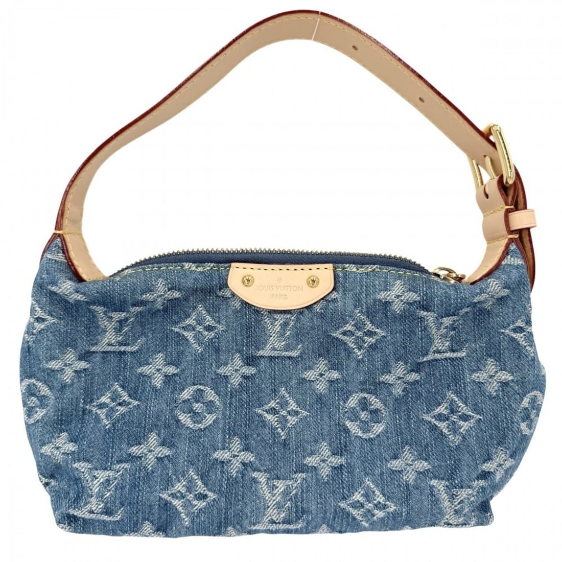Louis Vuitton Women's Pochette Hills Mini Bag, M82949, Monogram Denim, Blue, Gold Hardware: --- Catalog ---Category: SizeSize (HxWxD): 13cm x 18cm x 7cm / 5.11'' x 7.08'' x 2.75''Category: DesignType: Handbag, PochetteColor: Blue, MonogramGender: WomenMaterial: Monogram Denim Category: Gener
