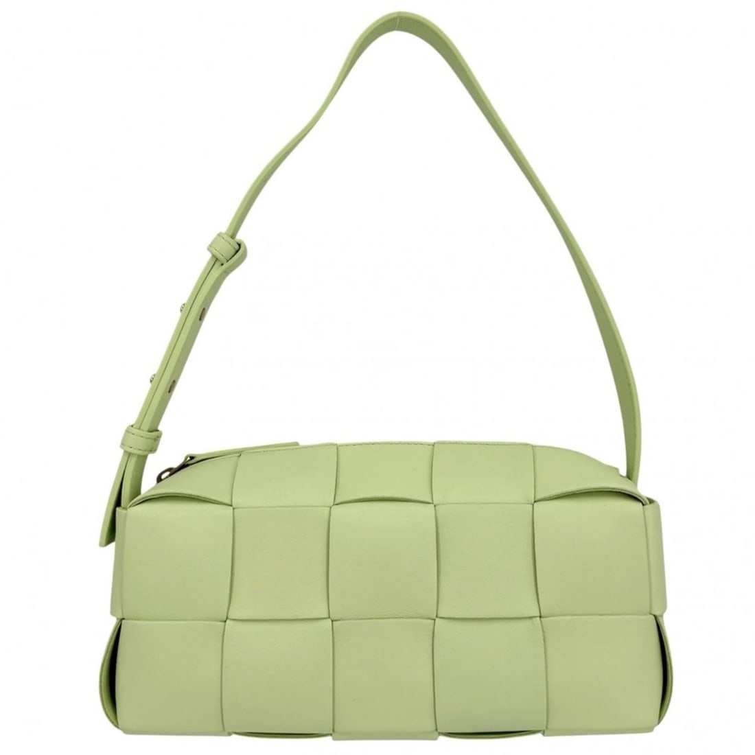 Bottega Veneta handbag for women, Small Brick Cassette Maxi Intrecciato one-shoulder bag, leather,