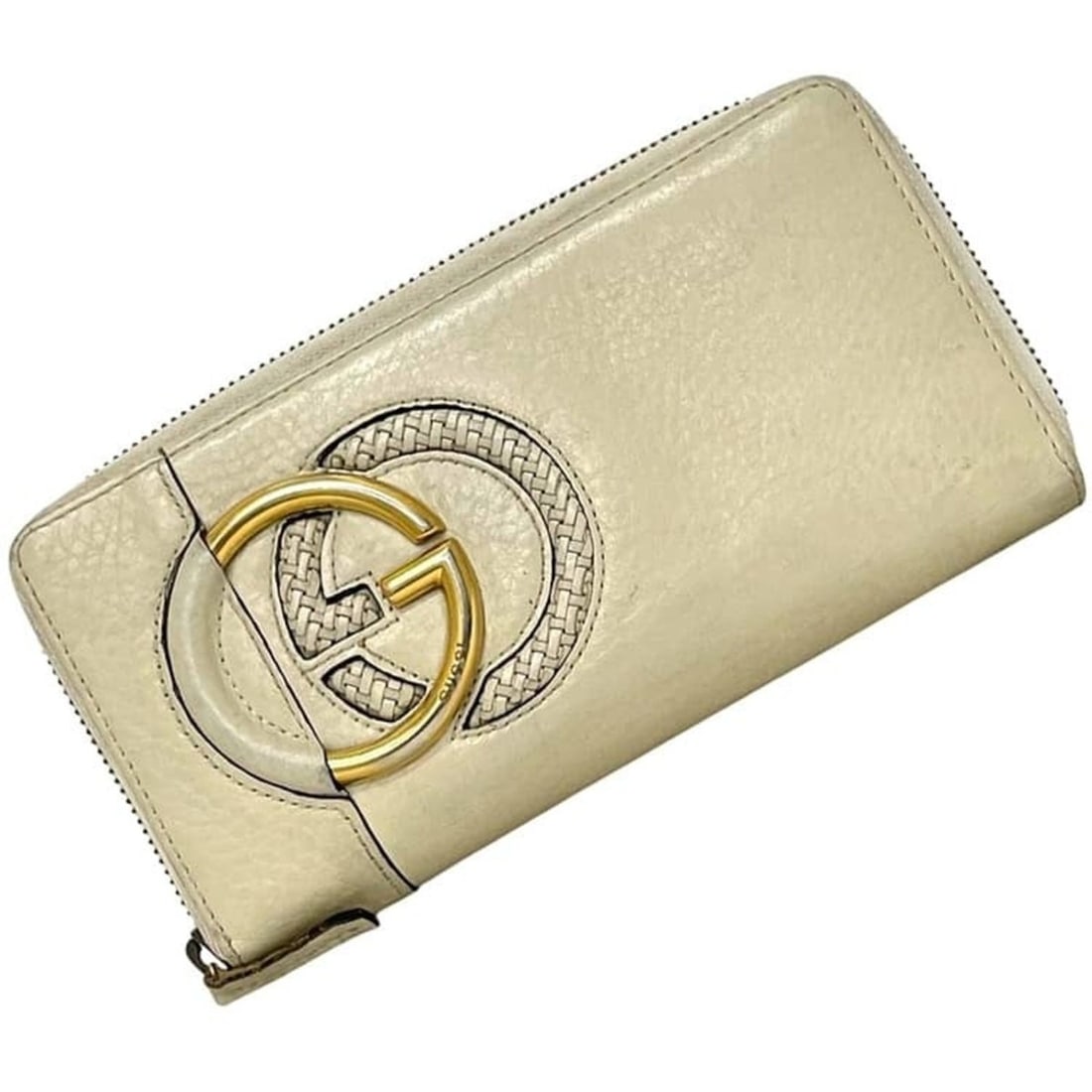 Gucci Long Wallet, Round Interlocking Design, 309972 534638, GUCCI Leather, Beige, Unisex: --- Catalog ---Category: SizeSize (HxWxD): 10cm x 19cm x 3cm / 3.93'' x 7.48'' x 1.18''Category: DesignType: Long wallet (bi-fold)Color: BeigeGender: UnisexClosure: ZipperMaterial: Leather Inner Pocke
