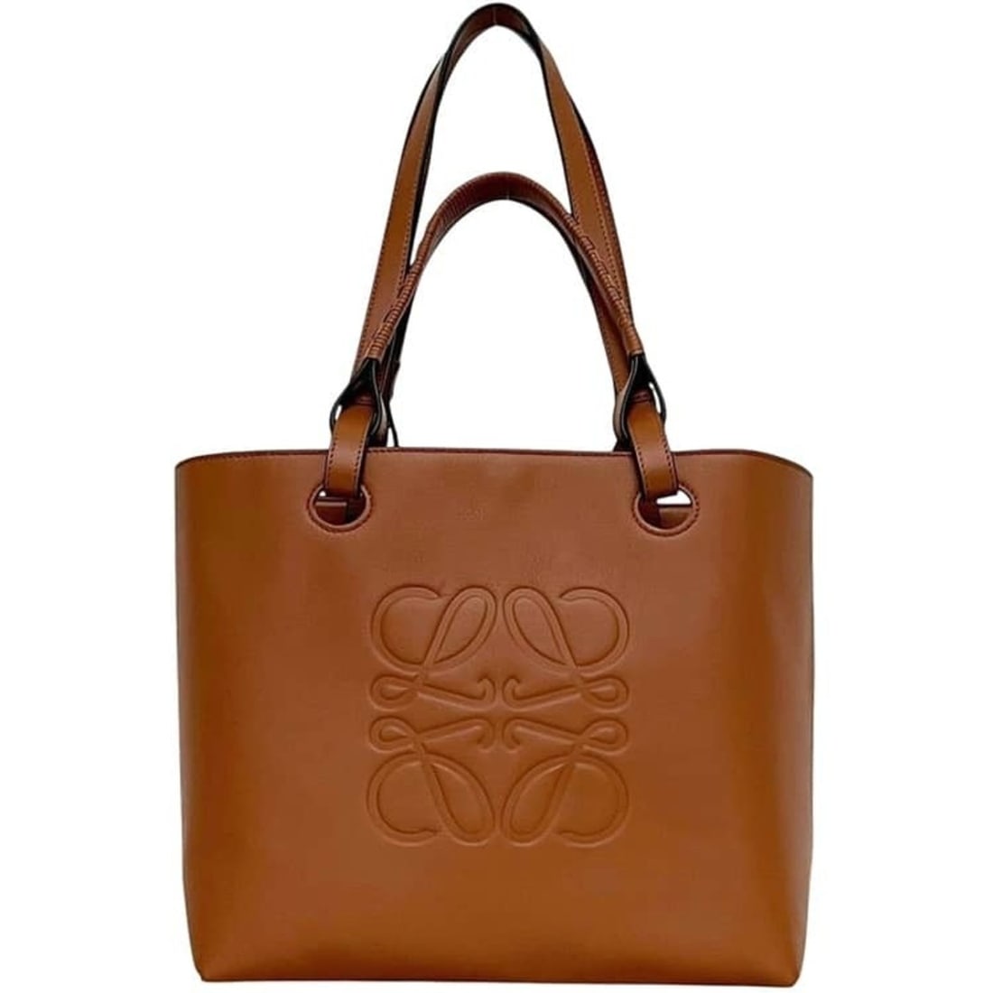 Loewe Anagram Tote Bag A657T23X02 082594 LOEWE Leather Brown Women's (1 of 11)