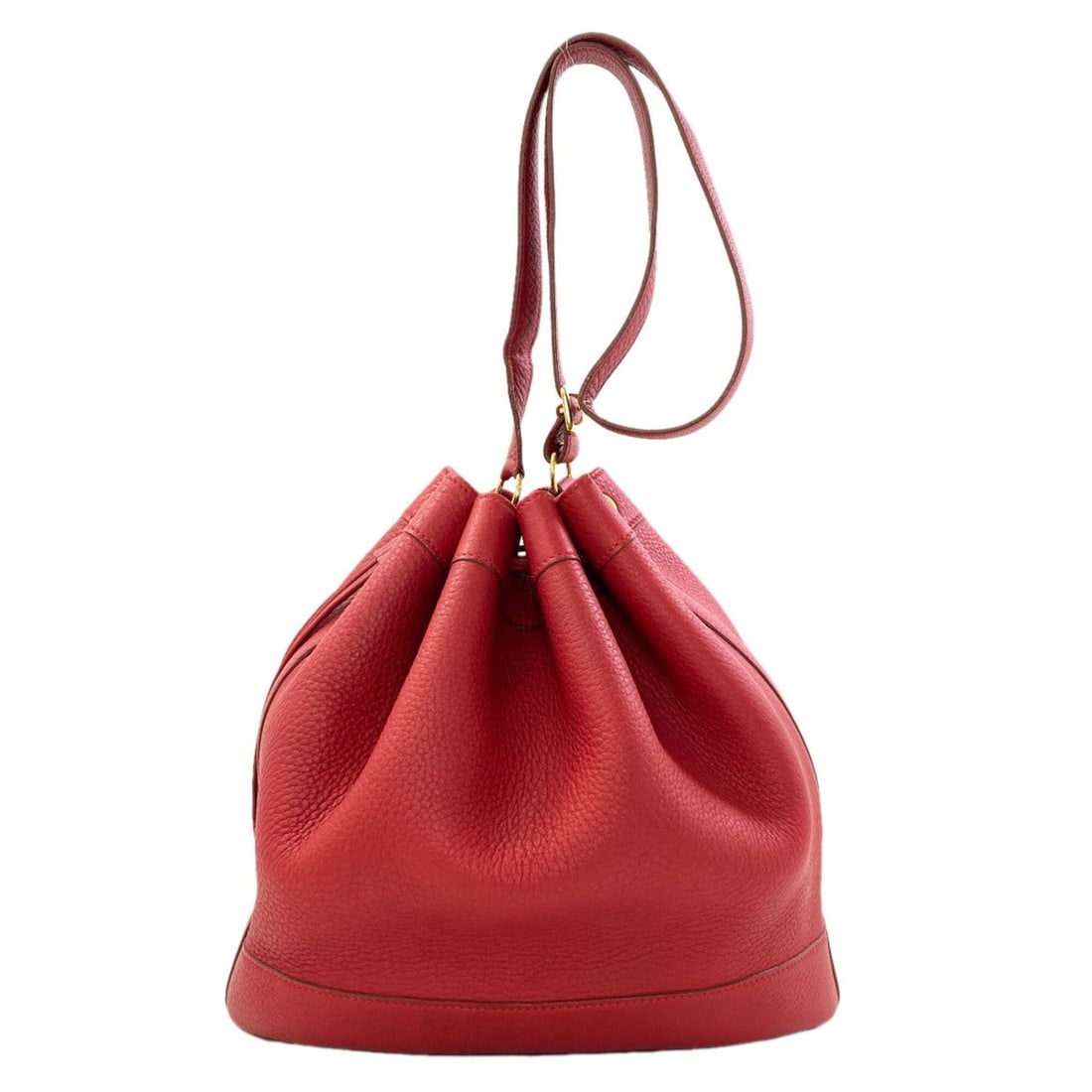 Hermes Market GM Rouge Gold Hardware Shoulder Bag, Taurillon Clemence Leather, Women's HERMES (1 of 17)