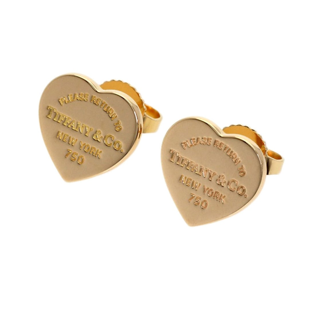 Tiffany & Co. Return to Heart Earrings, 18K Pink Gold, Women's.