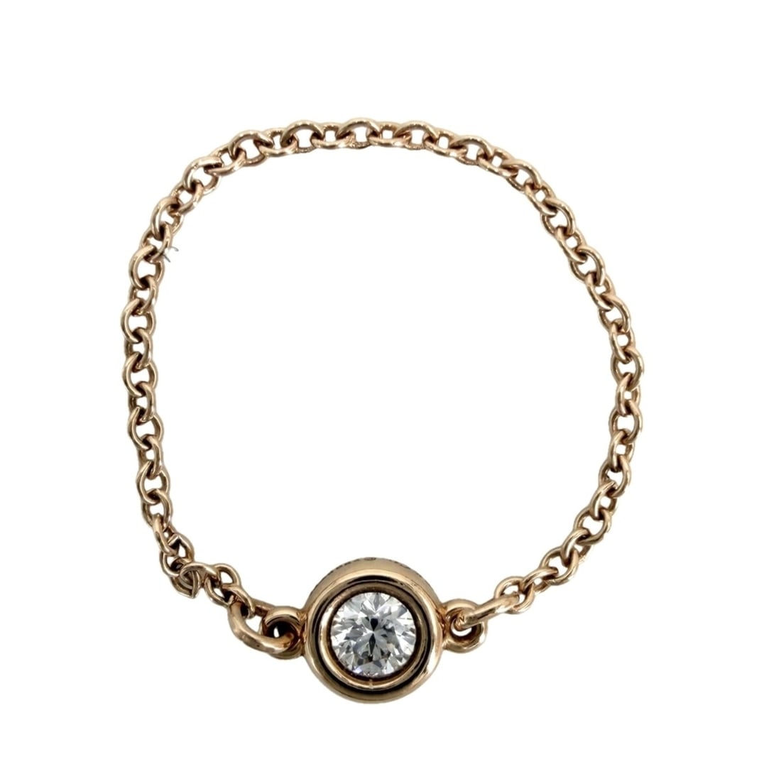 Tiffany & Co. Women's Elsa Peretti By the Yard Ring, Jewelry Accessory, 18K Pink Gold (Au750),: --- Catalog ---Category: SizeJP Size: 8US Size: 4.5Category: DesignType: Band ringGender: WomenMaterial: Pink gold (18K)Category: GeneralBrand: TiffanyCountry of Origin: Japan--- Item List ---Section: