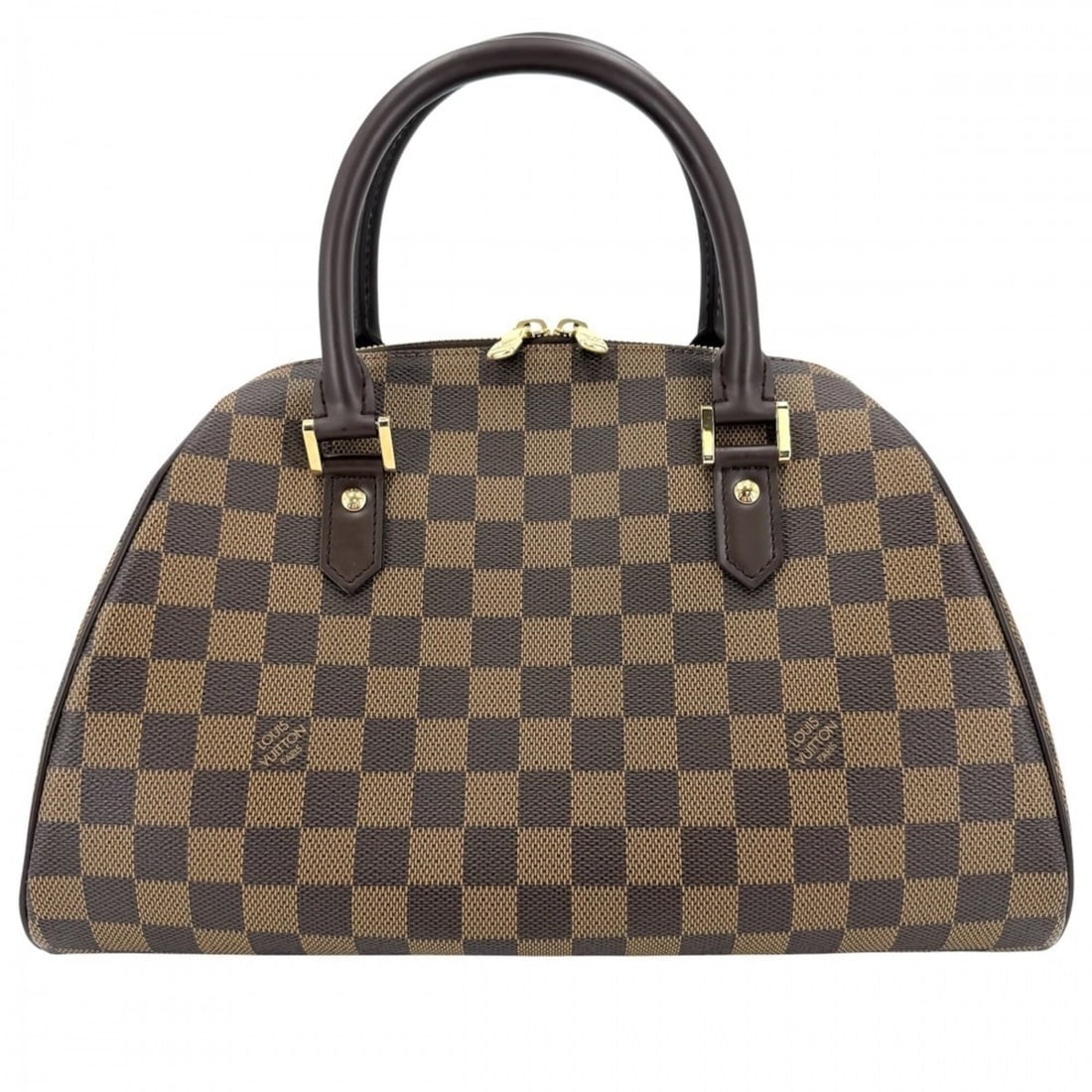 Louis Vuitton Women's Rivera MM Mini Boston Bag, N41434, Damier Canvas, Brown, Gold Hardware: --- Catalog ---Category: SizeSize (HxWxD): 20cm x 33cm x 19cm / 7.87'' x 12.99'' x 7.48''Handle Length: 35cm / 13.77''Category: DesignType: Boston bag, HandbagColor: BrownGender: WomenMaterial: Damier