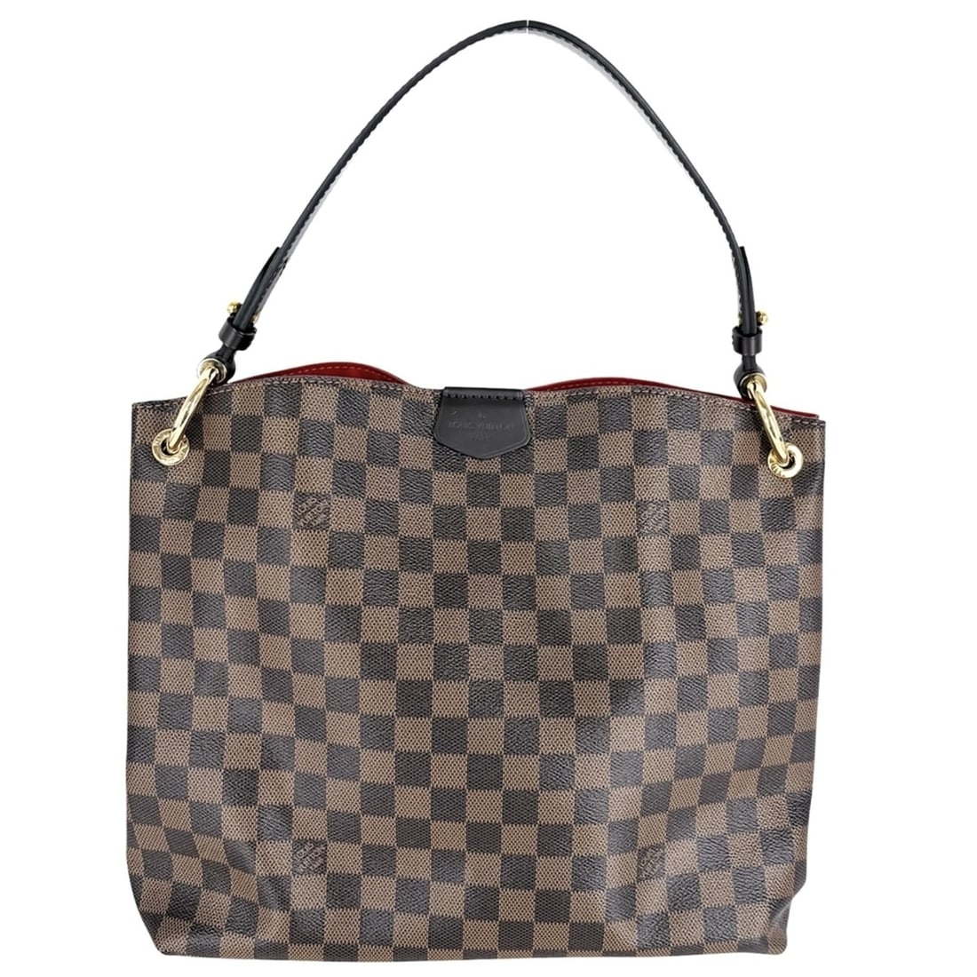Louis Vuitton Graceful PM handbag for women, Damier Ebene, one-handle, brown, gold hardware, N44044.: --- Catalog ---Category: SizeSize (HxWxD): 27cm x 30cm x 11cm / 10.62'' x 11.81'' x 4.33''Handle Length: 41cm / 16.14''Category: DesignType: HandbagColor: Brown, EbeneStyle: CasualGender: WomenCategor
