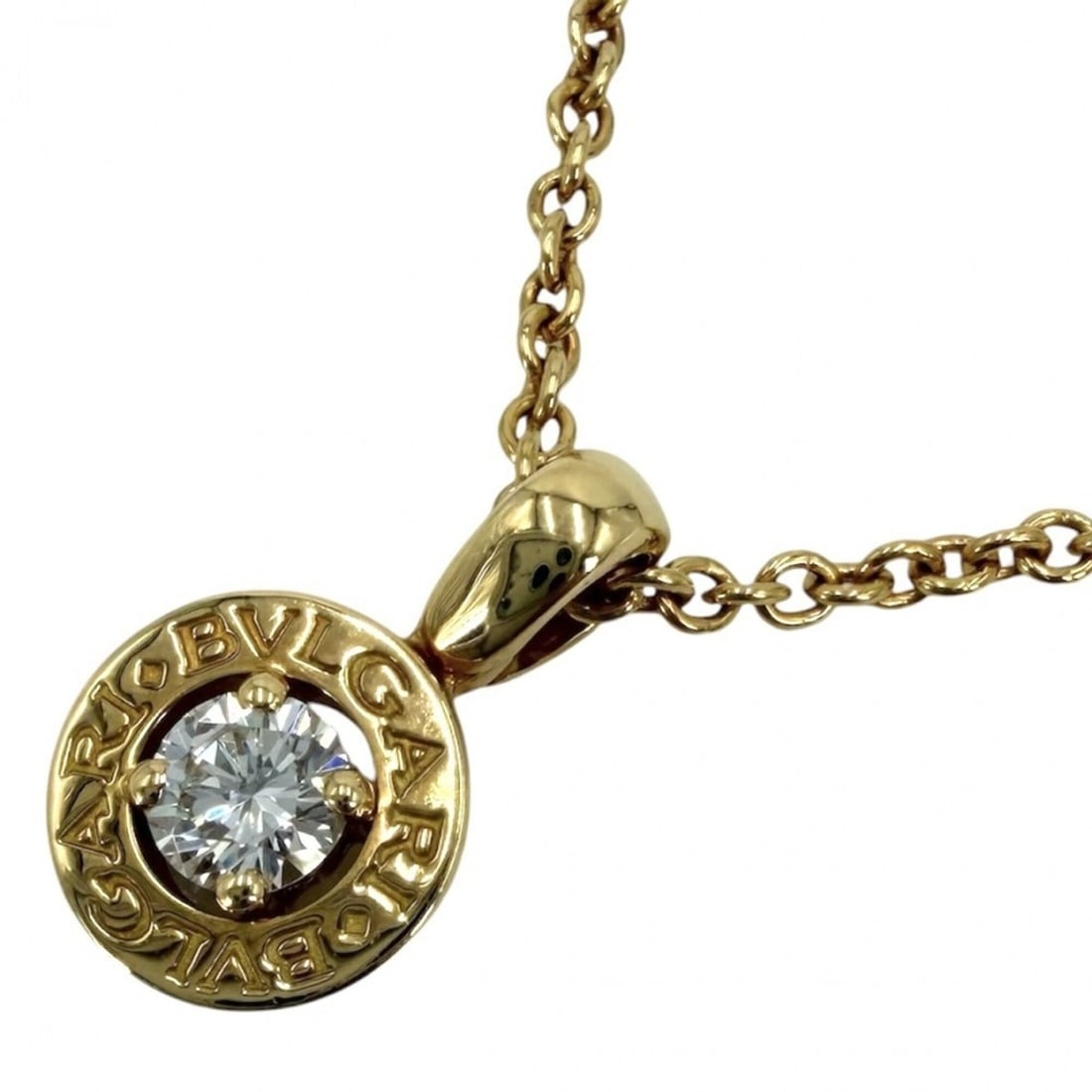 Bulgari Necklace for Women, 1P Diamond Jewelry Accessory, 18K Yellow Gold (Au750), BVLGARI, K18