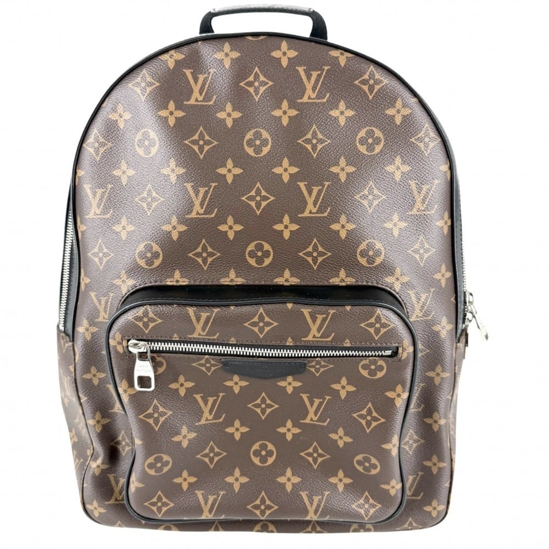 Louis Vuitton Josh NV Backpack for Men and Women, M41530, Monogram Macassar, Brown/Black, Silver: --- Catalog ---Category: SizeSize (HxWxD): 40cm x 30cm x 12cm / 15.74'' x 11.81'' x 4.72''Strap Length: 87cm / 34.25''Category: DesignType: BackpackColor: Black, BrownGender: Men,WomenCategory: Genera