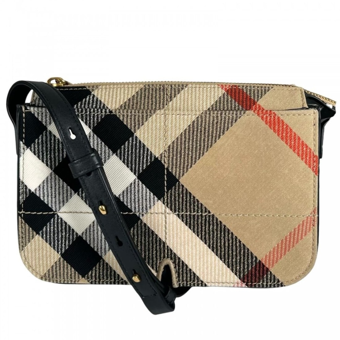 Burberry women's shoulder bag, leather, brown, gold hardware. (1 of 12)