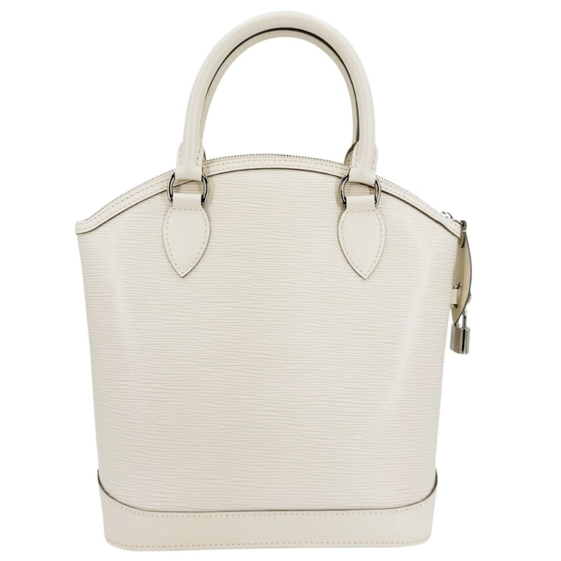 Louis Vuitton Lockit PM Tote Bag for Women, M4229J, Epi Leather, Ivory, Silver Hardware: --- Catalog ---Category: SizeSize (HxWxD): 28cm x 24cm x 12cm / 11.02'' x 9.44'' x 4.72''Handle Length: 35cm / 13.77''Category: DesignType: Handbag, Tote bagColor: IvoryGender: WomenMaterial: Epi leat