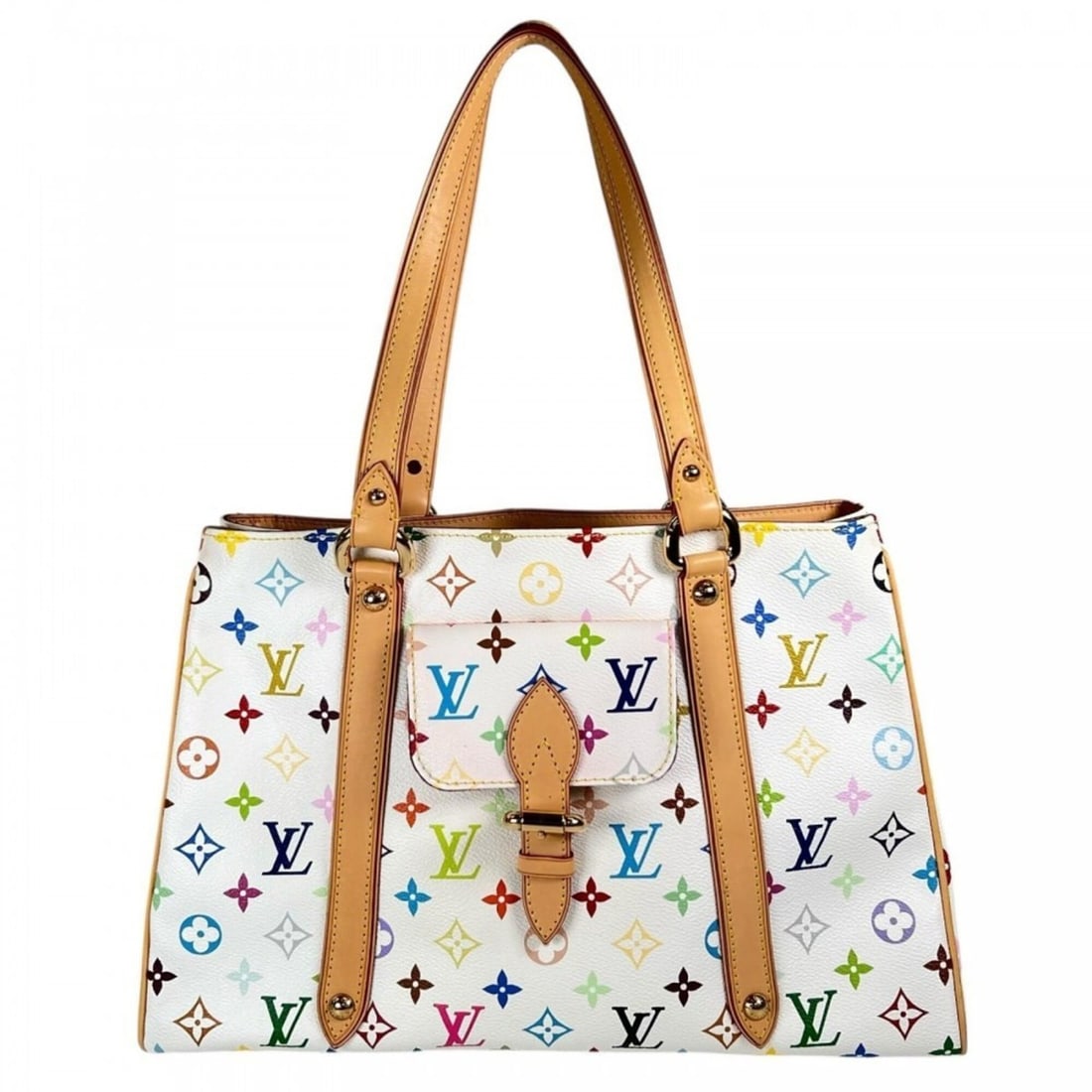 Louis Vuitton Aurelia MM handbag for women, LOUIS VUITTON M40094, Monogram Multicolor, White, Gold: --- Catalog ---Category: SizeSize (HxWxD): 25cm x 37.5cm x 12cm / 9.84'' x 14.76'' x 4.72''Handle Length: 51cm / 20.07''Category: DesignType: HandbagColor: WhiteGender: WomenMaterial: Monogram Multico