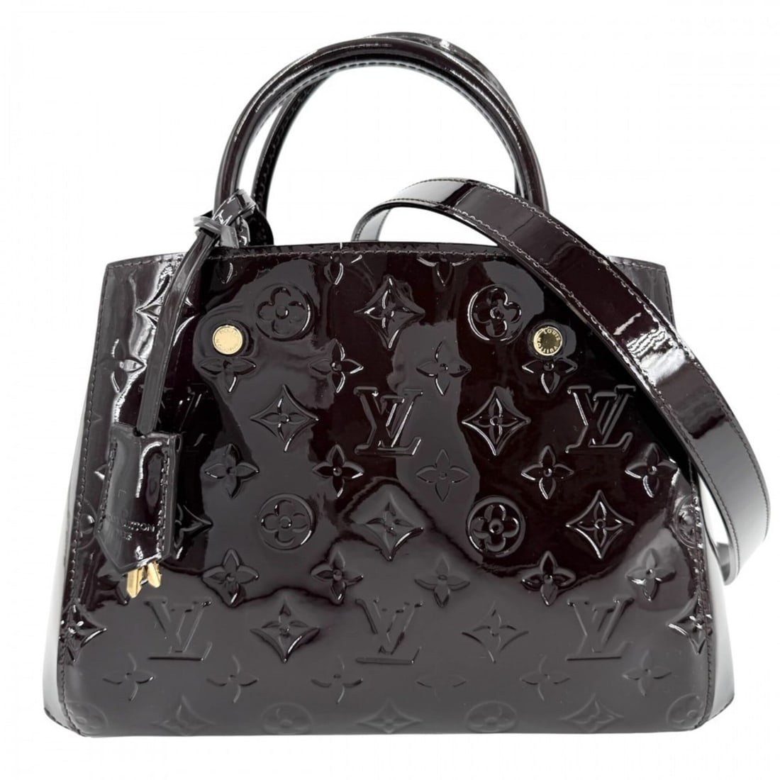 Louis Vuitton Women's Montaigne BB Handbag Shoulder Bag Crossbody Purple LOUIS VUITTON M50403: --- Catalog ---Category: SizeSize (HxWxD): 20cm x 29cm x 10cm / 7.87'' x 11.41'' x 3.93''Strap Length: 113cm / 44.48''Handle Length: 28cm / 11.02''Category: DesignType: Handbag, Shoulder bagColor: Ama