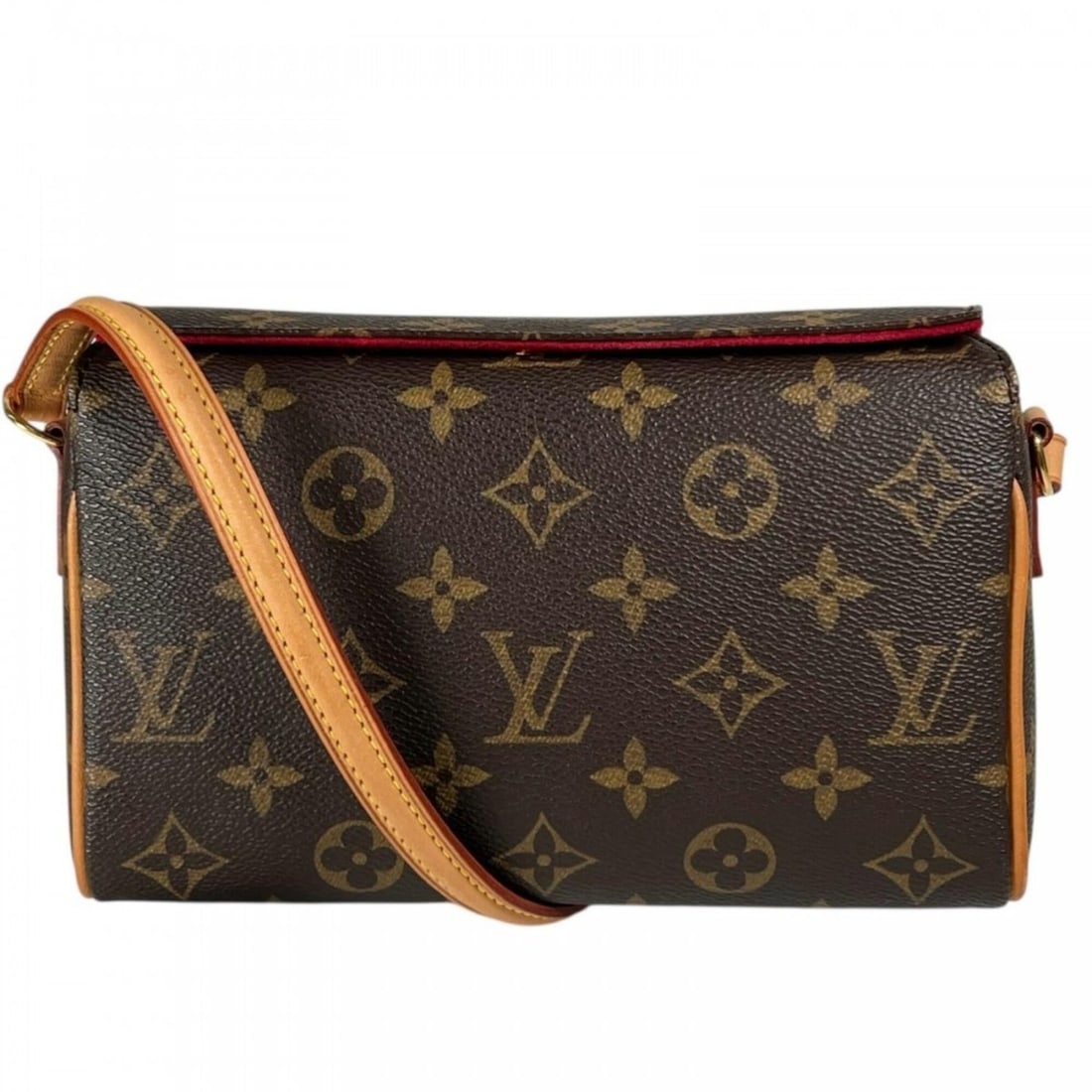 Louis Vuitton handbag for women, Recital, LOUIS VUITTON M51900, Monogram canvas, brown, gold (1 of 13)