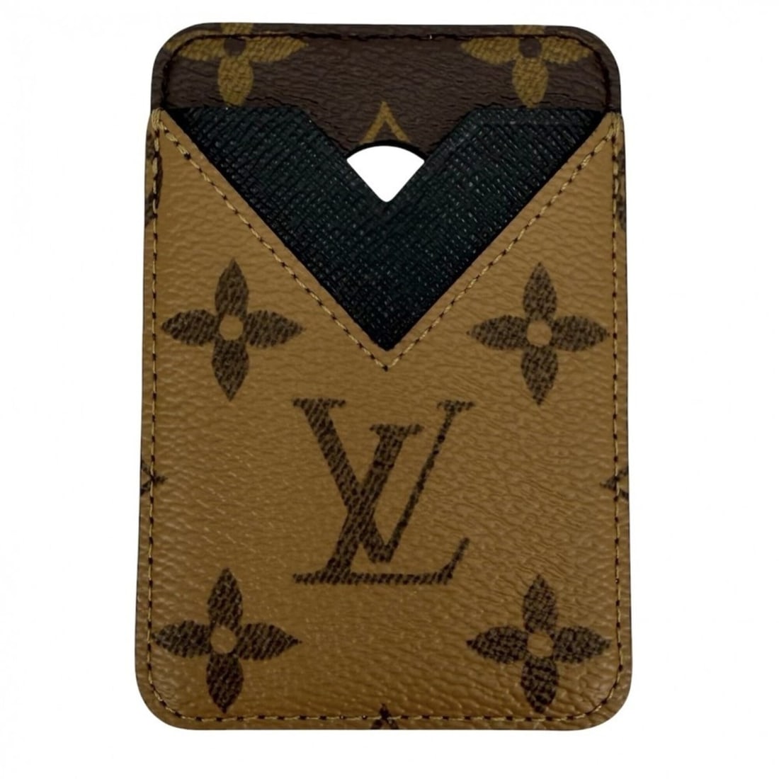 Louis Vuitton Men's Monogram Reverse Porte Cartes Magnet Business Card Holder/Card Case,: --- Catalog ---Category: DesignType: Business card caseColor: Black, BrownGender: MenMaterial: Monogram Reverse Category: GeneralBrand: Louis VuittonCategory: Physical PropertiesSize (HxWxD): 9.5cm x 