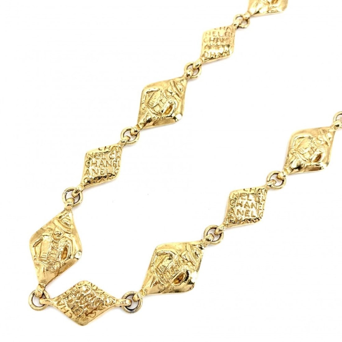 Chanel Women's Coco Mark Mademoiselle Necklace, Long GP Gold, Approx. 169.5g: --- Catalog ---Category: SizeNeck Circumference: 91 cm / 35.82''Category: DesignColor: GoldGender: WomenNecklace Type: NecklaceCategory: GeneralBrand: Chanel--- Item List ---Section: ConditionRanking: