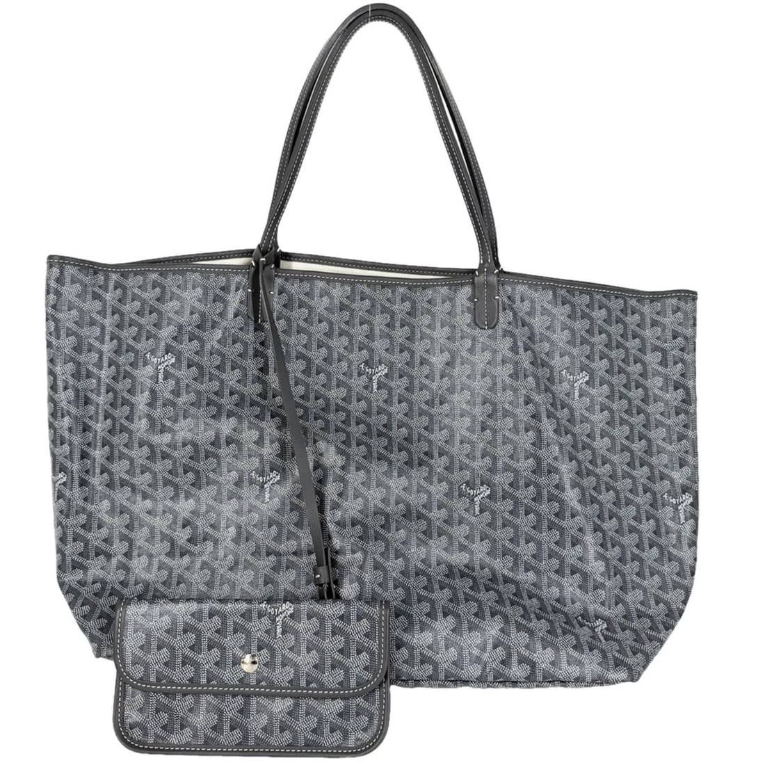 Goyard Saint Louis GM Tote Bag for Women, Herringbone Pattern, Handbag with Pouch, Shoulder Bag,: --- Catalog ---Category: SizeSize (HxWxD): 32cm x 56cm x 18cm / 12.59'' x 22.04'' x 7.08''Category: DesignType: Handbag, Pouch, Tote bagColor: Gray, WhiteGender: WomenMaterial: Coated canvas Category: