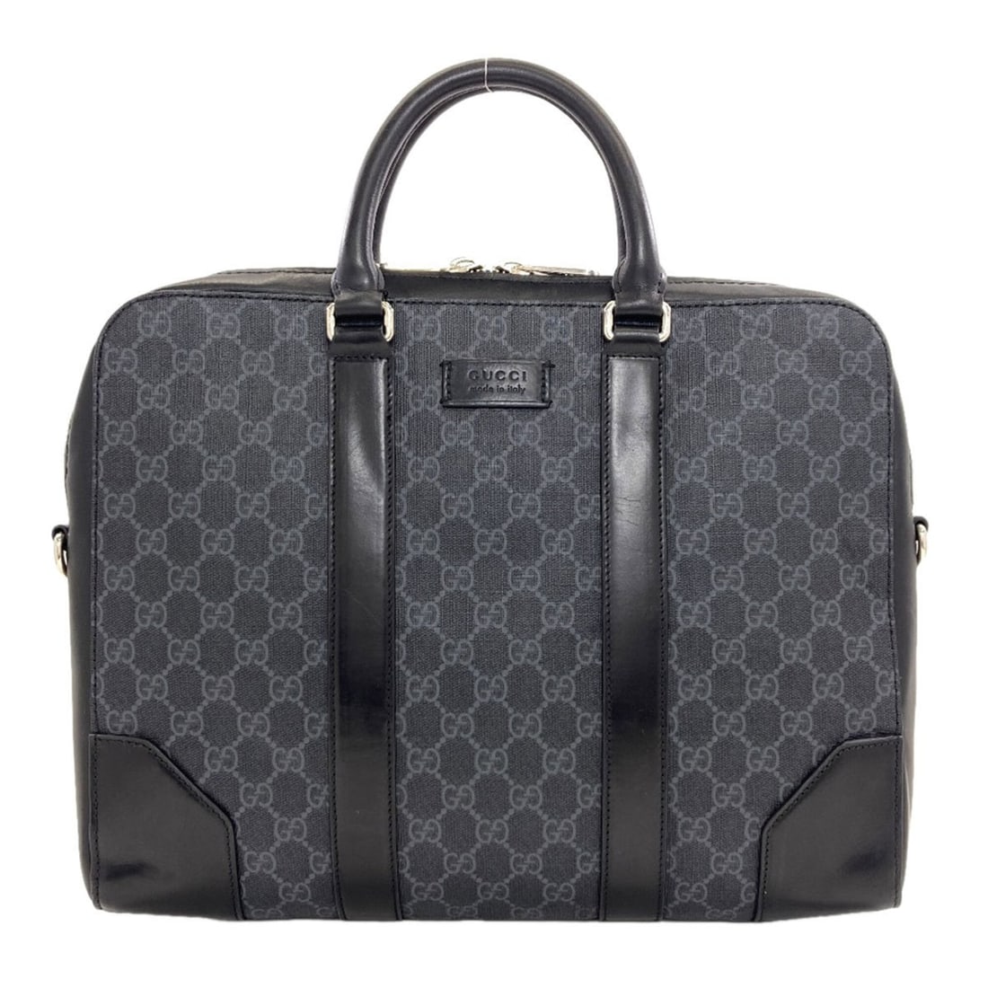 Gucci 474135 GG Supreme Business Bag PVC Men's GUCCI: --- Catalog ---Category: SizeSize (HxWxD): 28cm x 36.5cm x 5cm / 11.02'' x 14.37'' x 1.96''Category: DesignType: HandbagColor: BlackGender: MenMaterial: PVC Category: GeneralMPN: 474135Brand: Gucci---