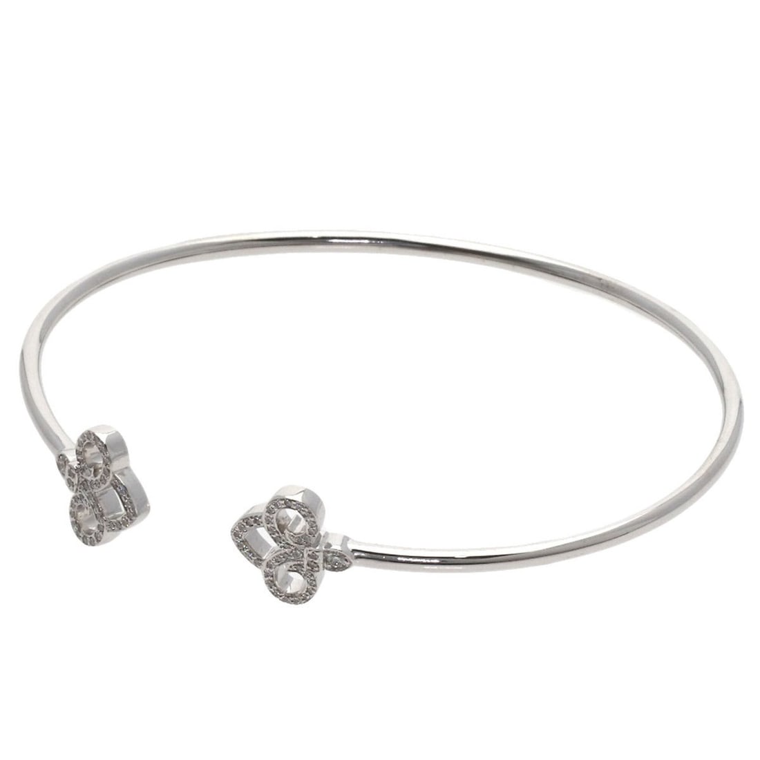 Tiffany & Co. Fleur-de-lis Diamond Bracelet, 18K White Gold, Women's.