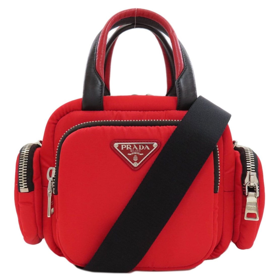 Prada Tessuto Cargo 2-Way Handbag, Nylon, Women's PRADA (1 of 15)