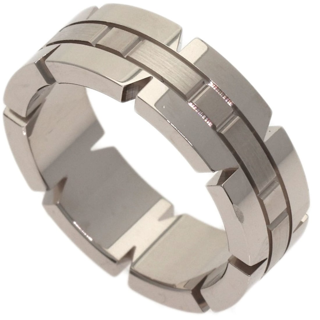 Cartier Tank Française #50 Ring, 18K White Gold, Women's, CARTIER: --- Catalog ---Category: SizeJP Size: 10US Size: 5.5Category: DesignType: Band ringGender: WomenMaterial: White gold (18K)Category: GeneralBrand: Cartier--- Item List ---Section: ConditionRanking: Ran
