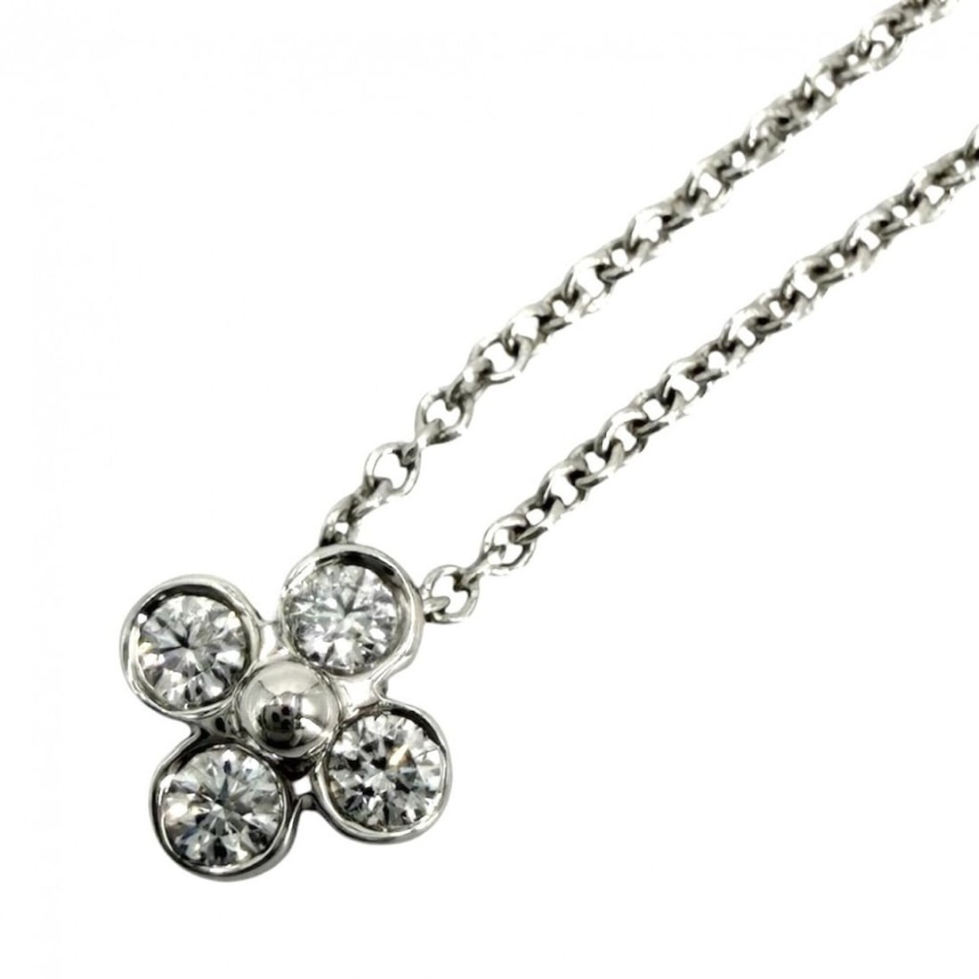 Tiffany & Co. Women's Necklace, Bezel-Set, Accessory Jewelry, Pt950 Platinum, Diamond, Approx. 3.2g: --- Catalog ---Category: SizeNeck Circumference: 41 cm / 16.14''Category: DesignColor: WhiteGender: WomenMaterial: Platinum 950Necklace Type: NecklaceCategory: GeneralBrand: Tiffany--- Item List ---Se