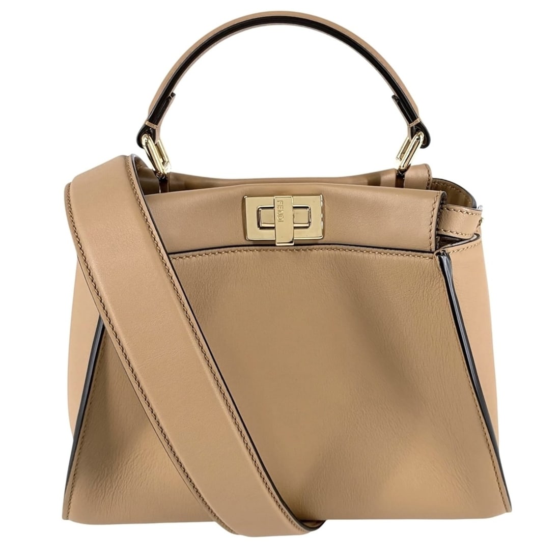 Fendi Women's Mini Peekaboo Handbag Shoulder Bag Crossbody Small with Scarf FENDI 8BN244 Leather (1 of 10)