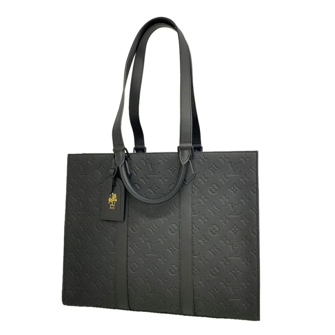 Louis Vuitton Taurillon Sac Plat 24H Tote Bag M24786 Black 2-way bag for men: --- Catalog ---Category: SizeSize (HxWxD): 33.5cm x 41.5cm x 14cm / 13.18'' x 16.33'' x 5.51''Category: DesignType: Tote bagColor: BlackGender: MenCategory: GeneralMPN: M24786Brand: Louis Vuitton--- I