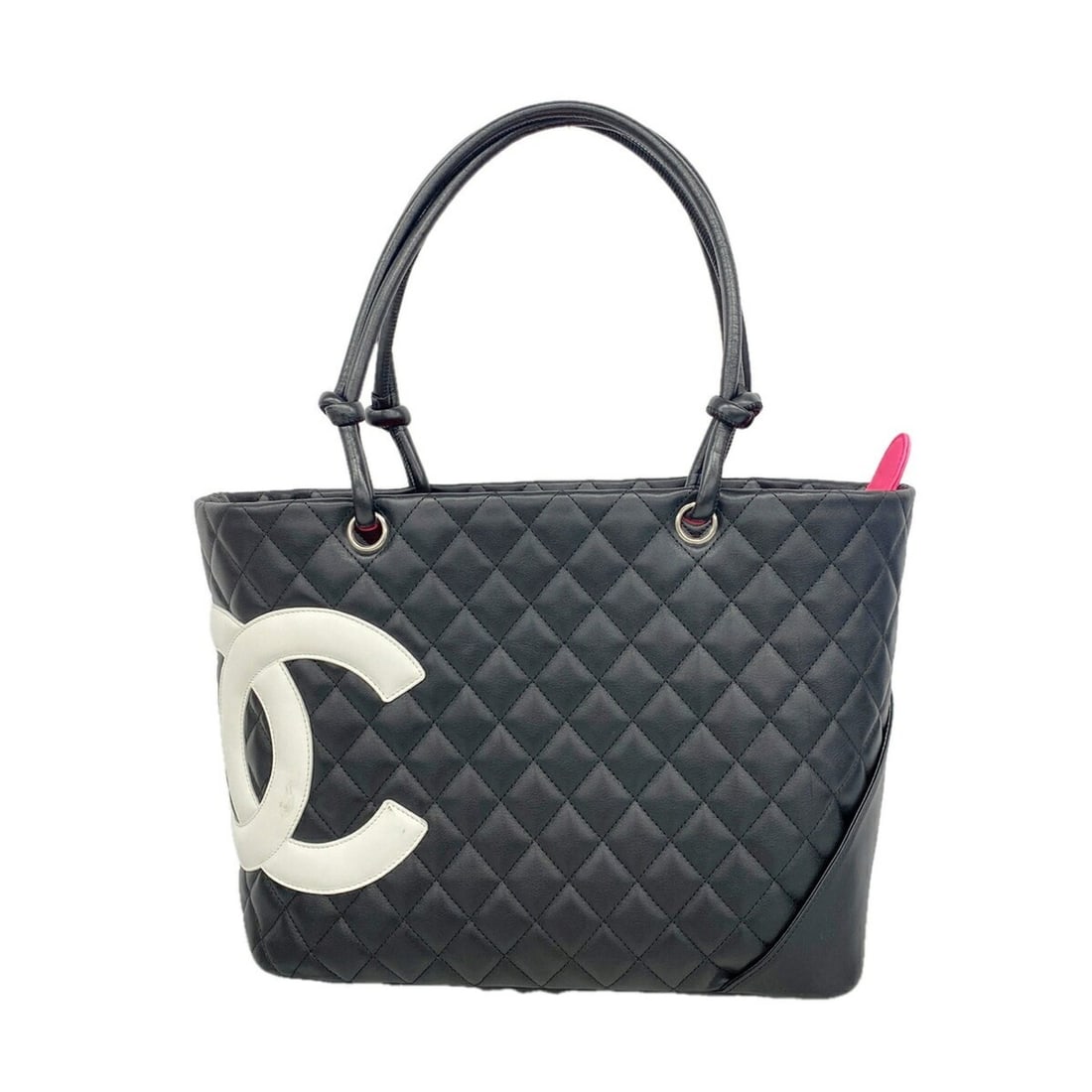 Chanel Cambon Leather Tote Bag, Black, Women's: --- Catalog ---Category: SizeSize (HxWxD): 25cm x 29.5cm x 14cm / 9.84'' x 11.61'' x 5.51''Category: DesignType: Tote bagColor: BlackGender: WomenMaterial: Leather Hardware Color: SilverCategory: Gene