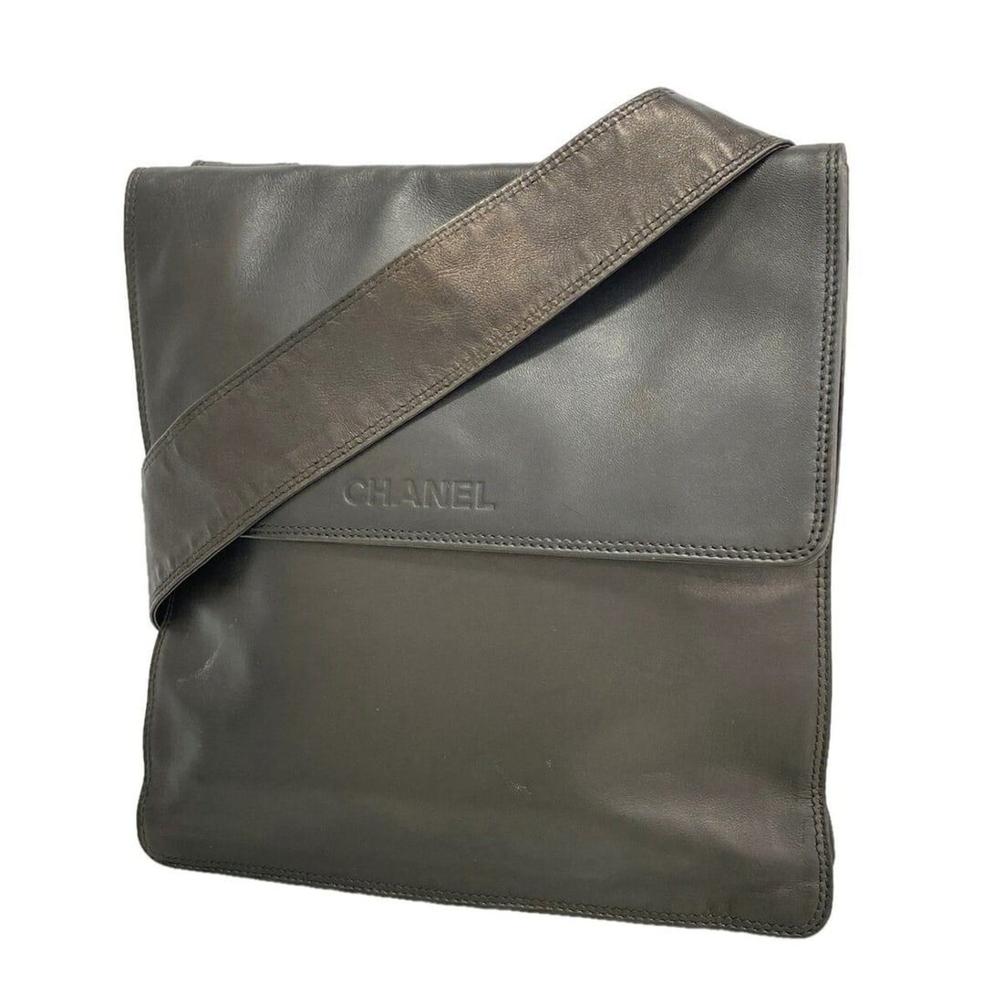 Chanel Shoulder Bag, Leather, Black, Women's