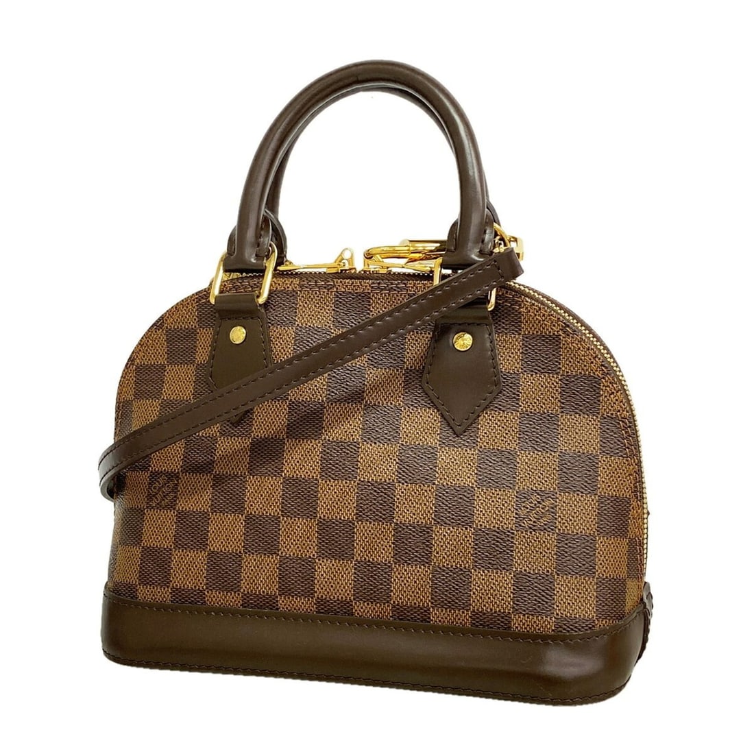 Louis Vuitton Damier Alma BB Handbag N41221 Ebene 2-way bag for women: --- Catalog ---Category: SizeSize (HxWxD): 17.5cm x 23.5cm x 11.5cm / 6.88'' x 9.25'' x 4.52''Category: DesignType: HandbagColor: EbeneGender: WomenCategory: GeneralMPN: N41221Brand: Louis Vuitton--- 