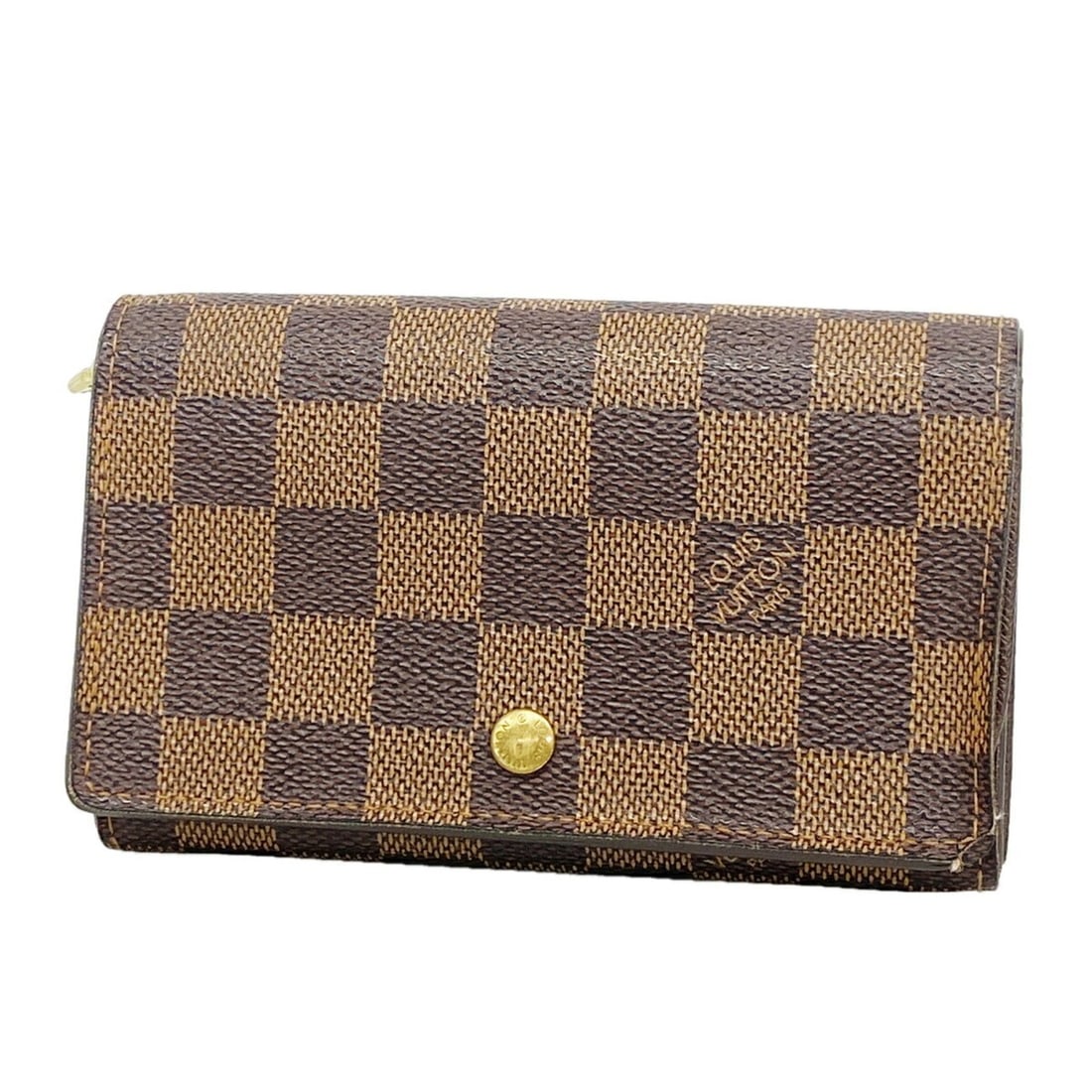 Louis Vuitton Damier Portemonnaie Bietrezor Wallet N61730 Ebene Women's (1 of 10)