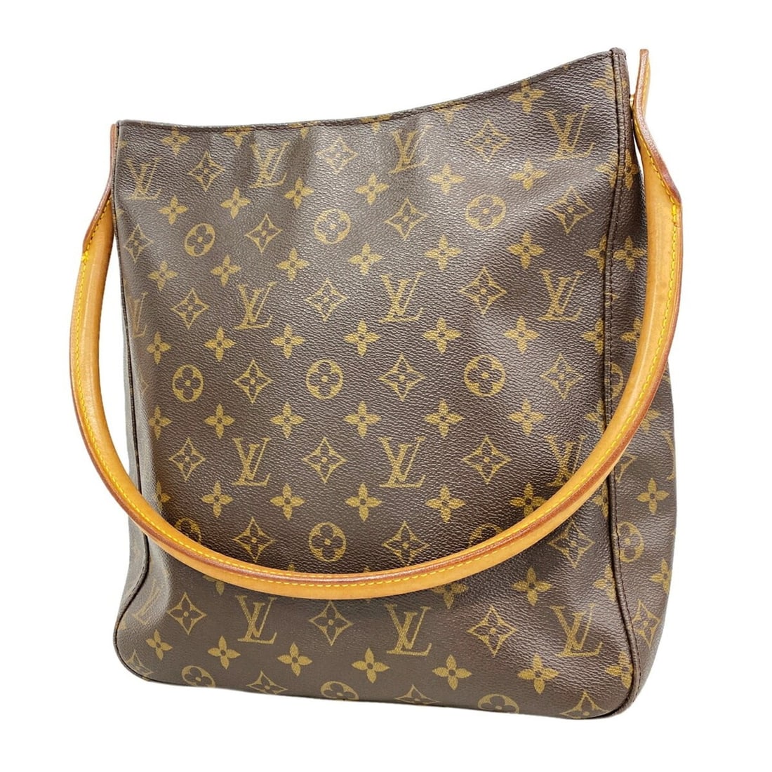 Louis Vuitton Monogram Looping GM Shoulder Bag M51145 Brown Women's