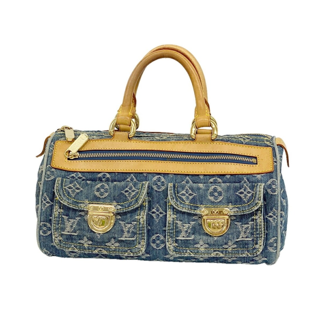 Louis Vuitton Monogram Denim Neo Speedy Handbag M95019 Blue Women's: --- Catalog ---Category: SizeSize (HxWxD): 17cm x 30.5cm x 15cm / 6.69'' x 12'' x 5.9''Category: DesignType: HandbagColor: BlueGender: WomenCategory: GeneralMPN: M95019Brand: Louis Vuitton--- Item Lis