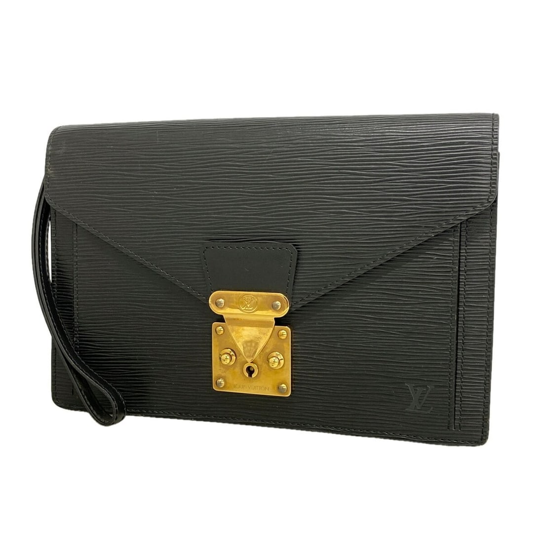 Louis Vuitton Epi Leather Clutch Bag, Pochette Sellier Dragonne, M52612, Noir (Women's): --- Catalog ---Category: SizeSize (HxWxD): 18cm x 26cm x 5cm / 7.08'' x 10.23'' x 1.96''Category: DesignType: Clutch bagColor: NoirGender: WomenCategory: GeneralMPN: M52612Brand: Louis Vuitton--- Item