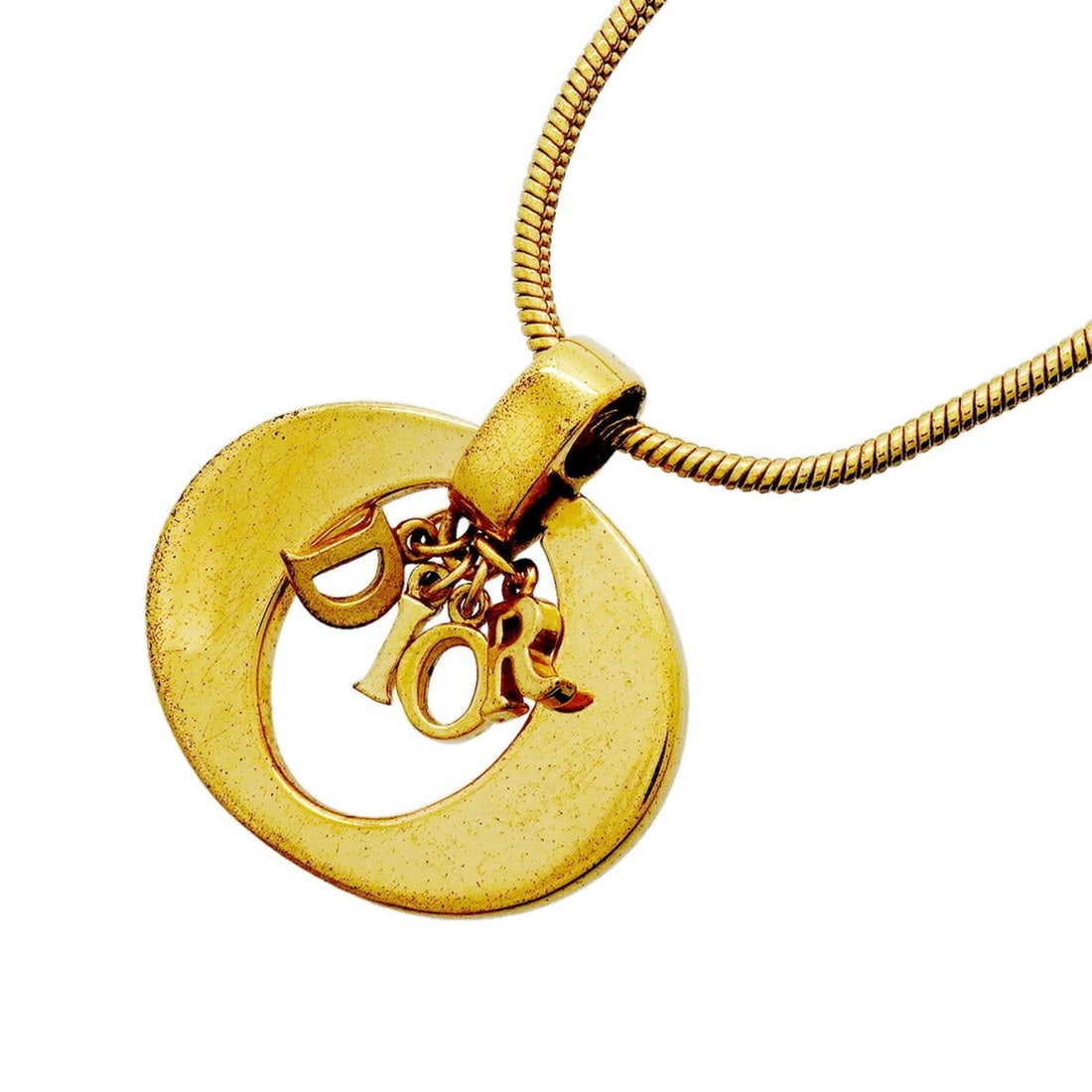 Christian Dior Necklace, GP Plated Gold, Women's
