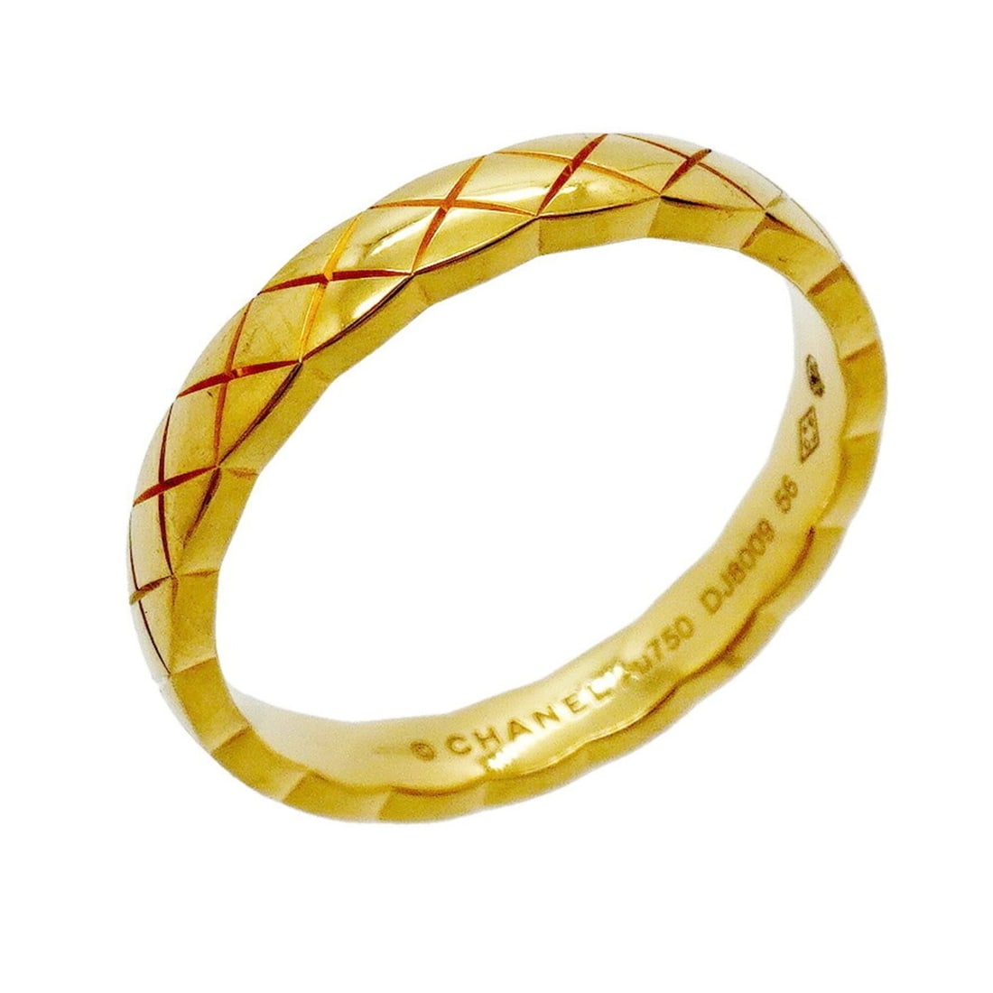 Chanel Coco Crush Ring, 18K Yellow Gold, Size 56, Men's (1 of 10)