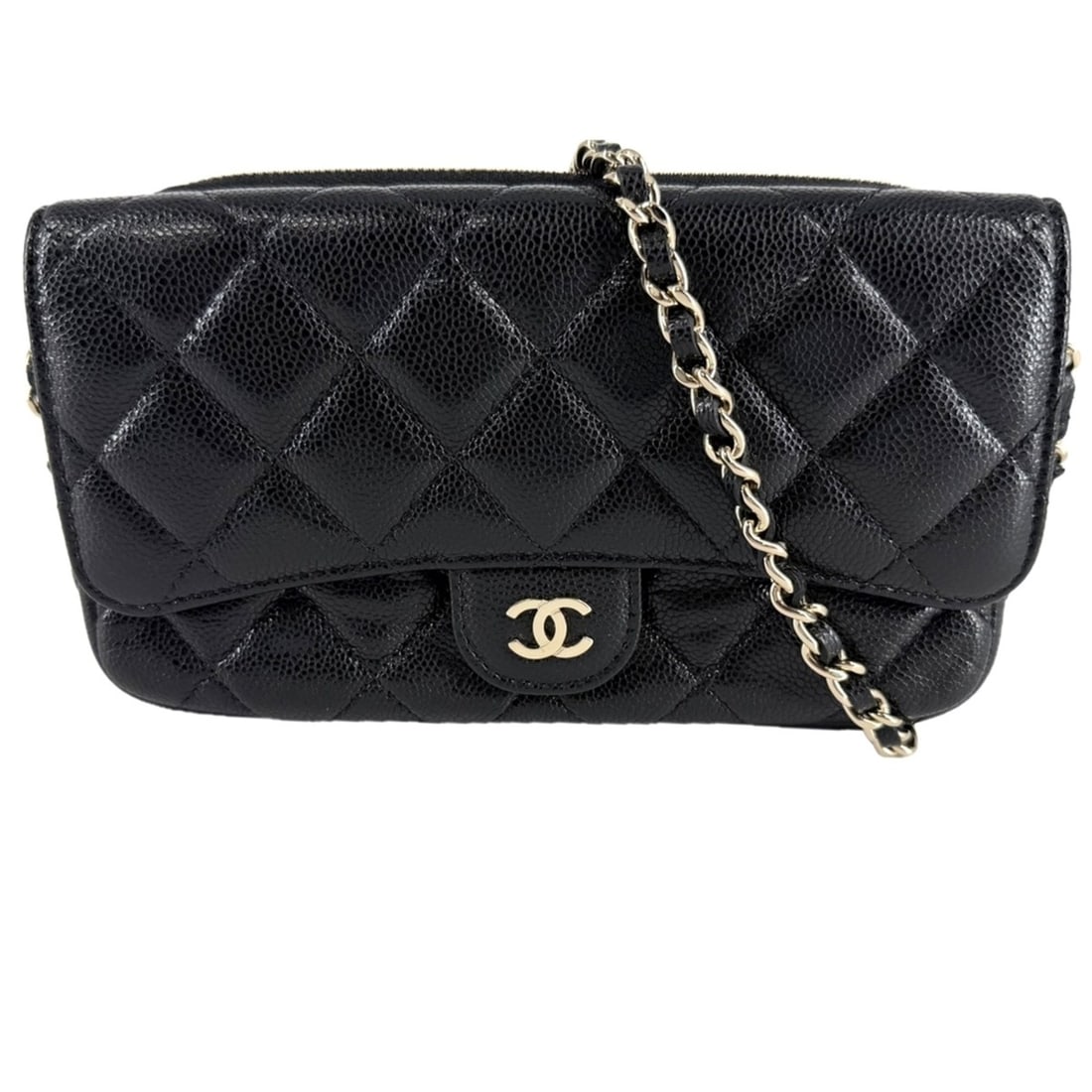 Chanel Chain Wallet for Women, Matelassé Coco Mark, Shoulder Bag, Crossbody Long Wallet, CHANEL: --- Catalog ---Category: SizeSize (HxWxD): 10cm x 17cm x 3.5cm / 3.93'' x 6.69'' x 1.37''Category: DesignType: Shoulder bagColor: BlackGender: WomenMaterial: Grained Calfskin Hardware Color: GoldCateg