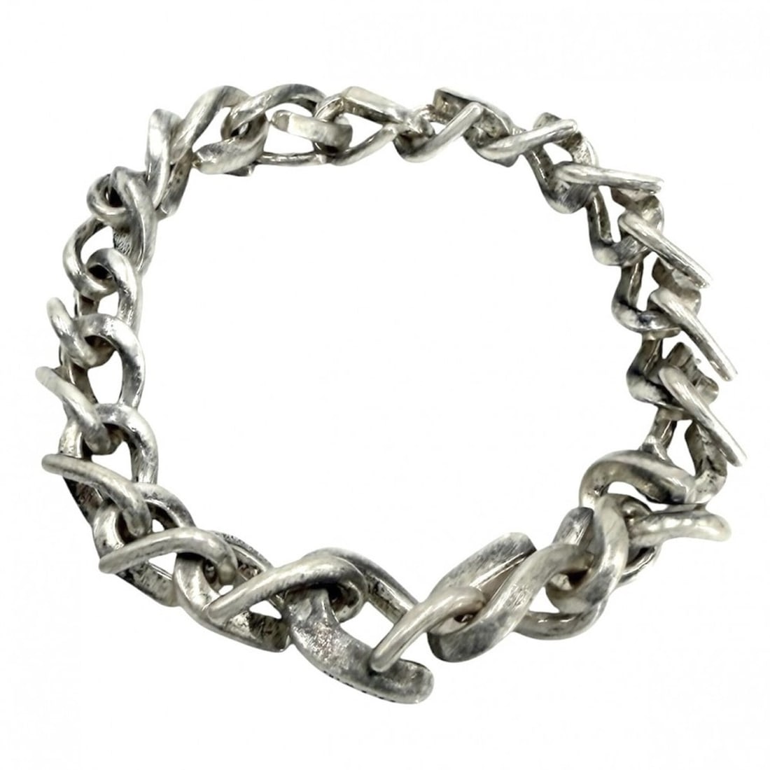Tiffany & Co. Men's Forge Medium Link Bracelet, Jewelry Accessory, Sterling Silver 925, Approx.: --- Catalog ---Category: SizeLength: 16.5cm / 6.49''Category: DesignType: Charm braceletColor: Silver, WhiteGender: MenMaterial: Silver 925Category: GeneralBrand: Tiffany--- Item List ---Section: Cond