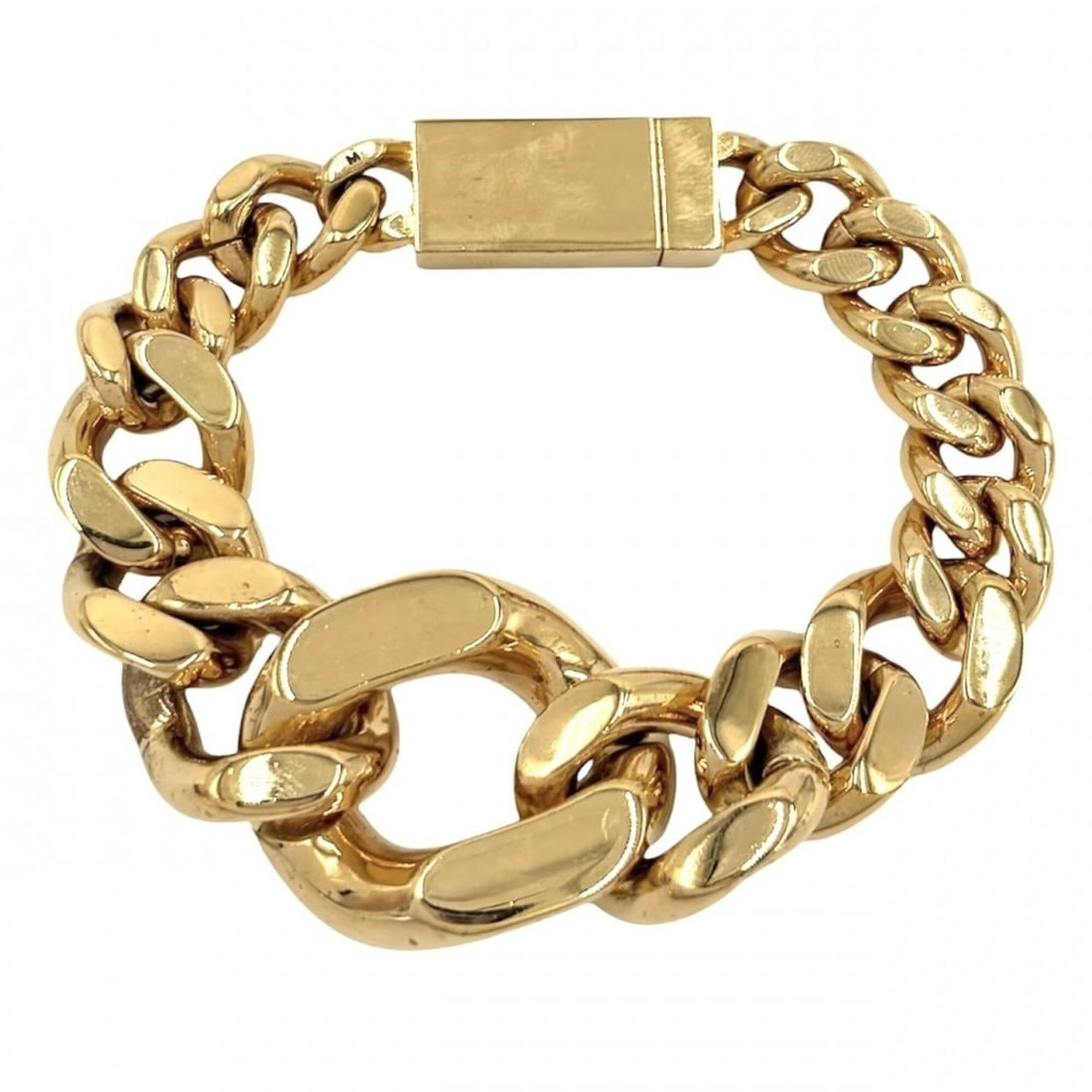 Saint Laurent bracelet for men and women, chain accessory, SAINT LAURENT PARIS, gold, approximately: --- Catalog ---Category: SizeLength: 16.5cm / 6.49''Category: DesignType: Charm braceletColor: GoldGender: Men,WomenCategory: GeneralBrand: Saint Laurent--- Item List ---Section: ConditionRanking: Ran