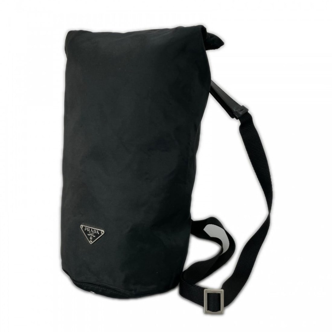 Prada shoulder bag for women, PRADA V228, nylon, black, silver hardware.: --- Catalog ---Category: SizeSize (HxWxD): 40cm x 18cm x 16cm / 15.74'' x 7.08'' x 6.29''Strap Length: 135cm / 53.14''Category: DesignType: Shoulder bagColor: BlackGender: WomenMaterial: Nylon Categor
