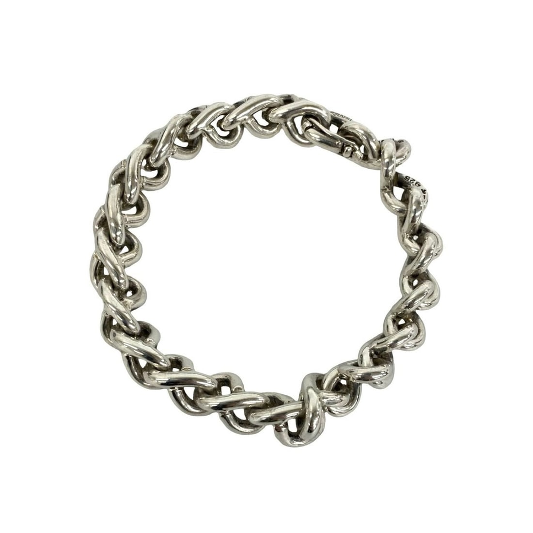 HERMES Vintage Emile Workshop Chain Bracelet, Sterling Silver 925, Accessory, Jewelry, Silver, Item: --- Catalog ---Category: SizeLength: 16cm / 6.29''Category: DesignType: Charm braceletColor: SilverGender: WomenMaterial: Silver 925Category: GeneralBrand: Hermes--- Item List ---Section: ConditionRan