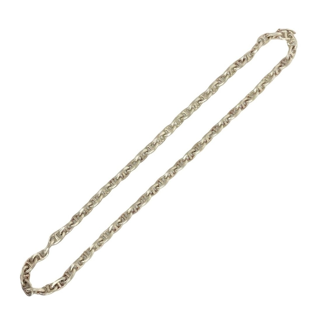 HERMES Vintage Chaine d'Ancre TPM Necklace, 1960s, 800 Silver, Accessory, Silver mf1-2 (1 of 13)