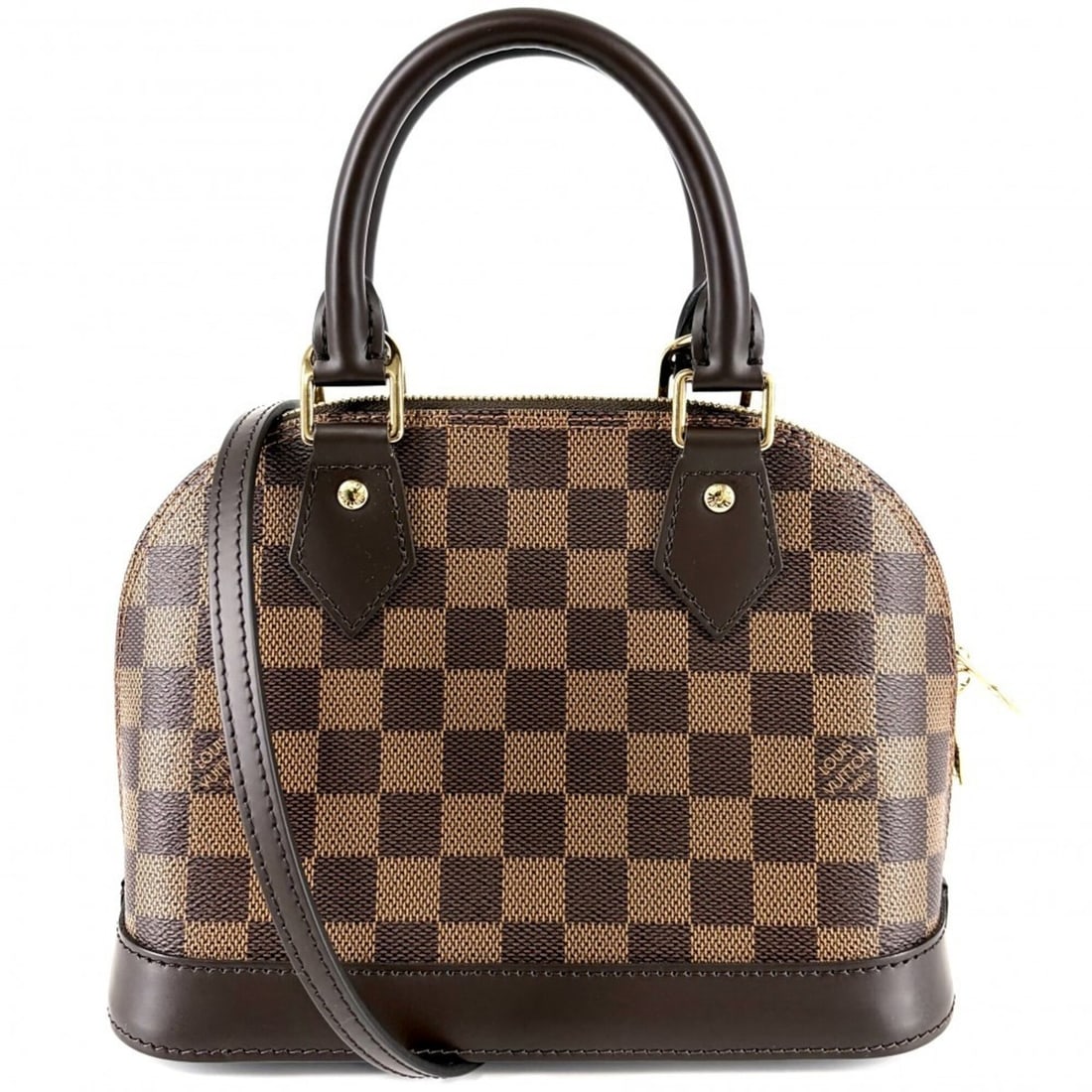 Louis Vuitton Women's Damier Alma BB Handbag/Shoulder Bag, Small Size, LOUIS VUITTON N40606, Brown: --- Catalog ---Category: SizeSize (HxWxD): 17.5cm x 23.5cm x 11.5cm / 6.88'' x 9.25'' x 4.52''Strap Length: 125cm / 49.21''Handle Length: 26cm / 10.23''Category: DesignType: Handbag, Shoulder bagColor