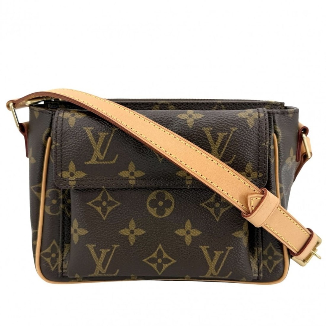 Louis Vuitton Women's Monogram Vivacite PM Shoulder Bag, Pouch, Crossbody LOUIS VUITTON M51165,: --- Catalog ---Category: SizeSize (HxWxD): 13cm x 18cm x 9cm / 5.11'' x 7.08'' x 3.54''Strap Length: 127cm / 49.99''Category: DesignType: Shoulder bagColor: BrownStyle: CasualGender: WomenMaterial: Mo